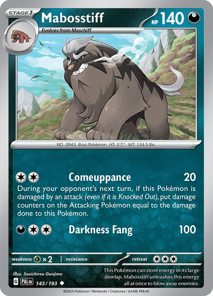 Mabosstiff — SV02: Paldea Evolved — Pokemon