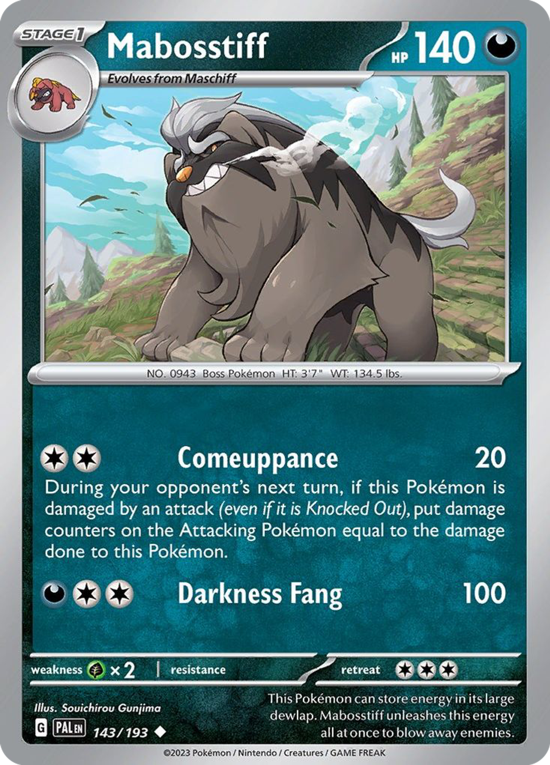 Mabosstiff — SV02: Paldea Evolved — Pokémon