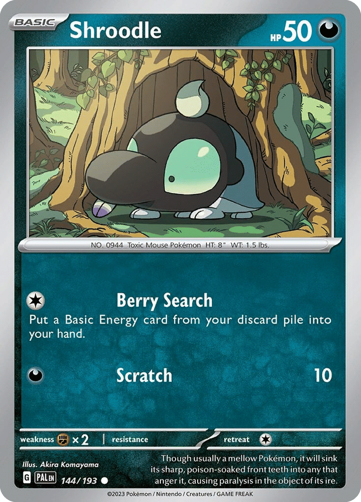 Shroodle — SV02: Paldea Evolved — Pokemon