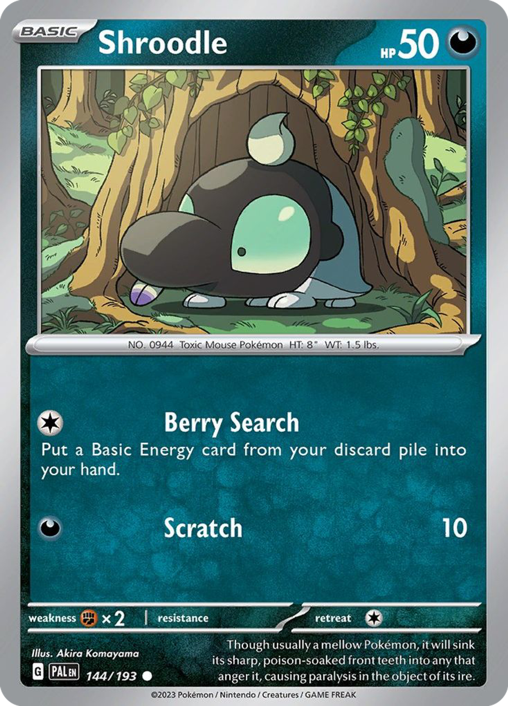 Shroodle — SV02: Paldea Evolved — Pokémon