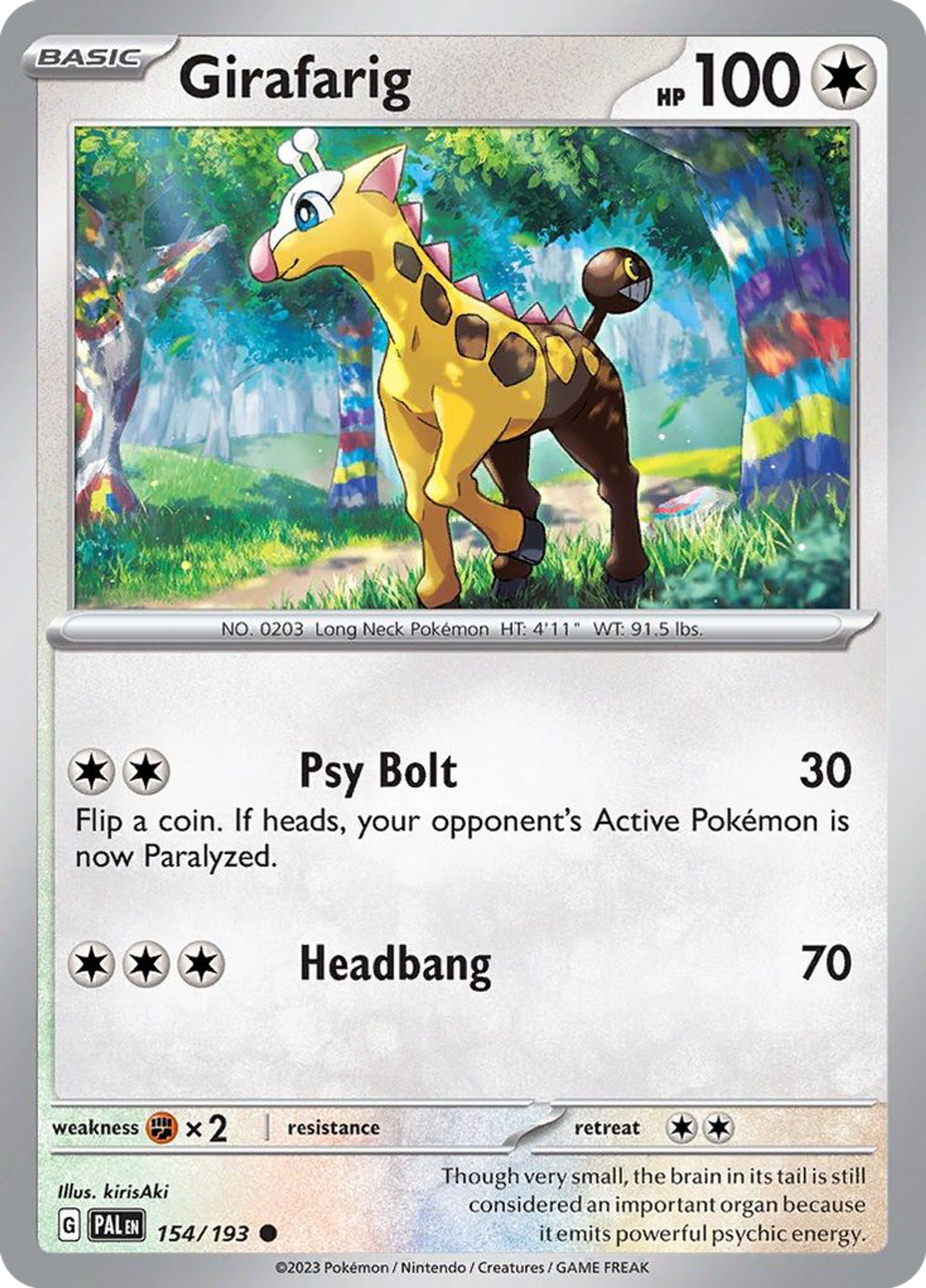 Girafarig — SV02: Paldea Evolved — Pokémon