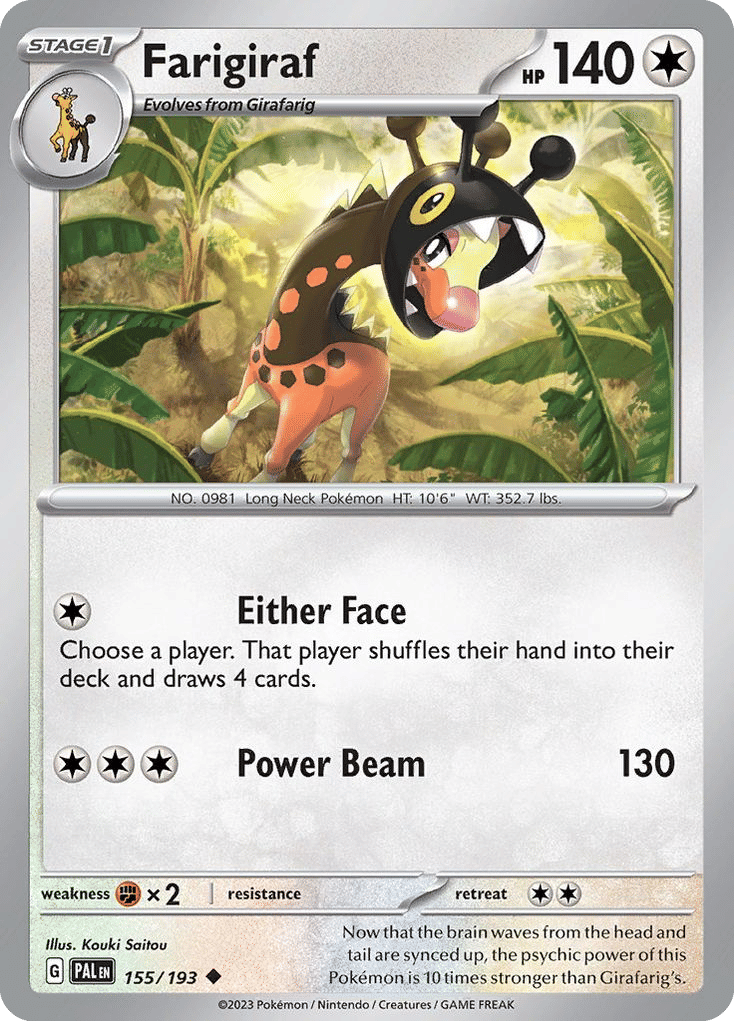 Farigiraf — SV02: Paldea Evolved — Pokemon