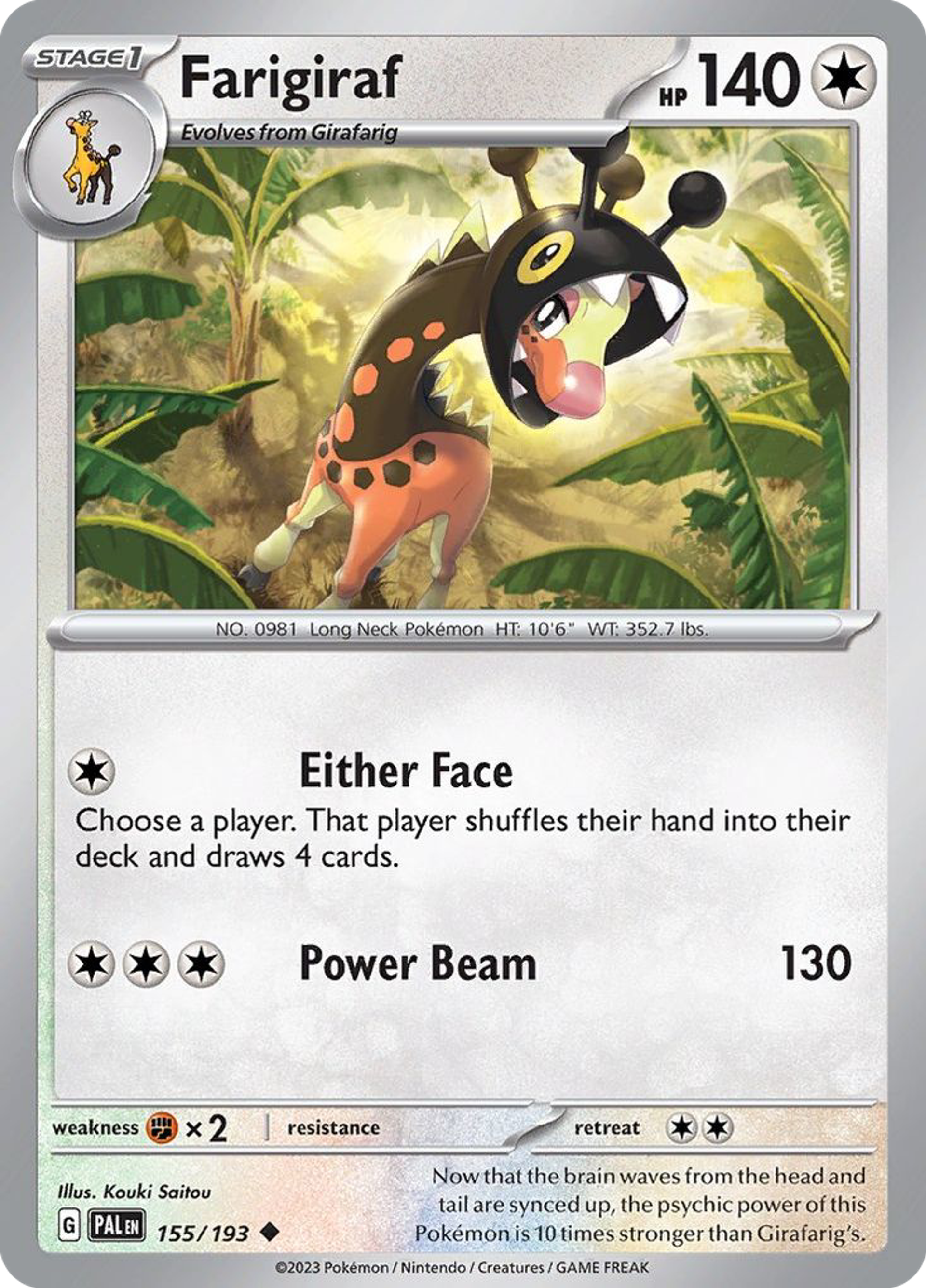 Farigiraf — SV02: Paldea Evolved — Pokémon