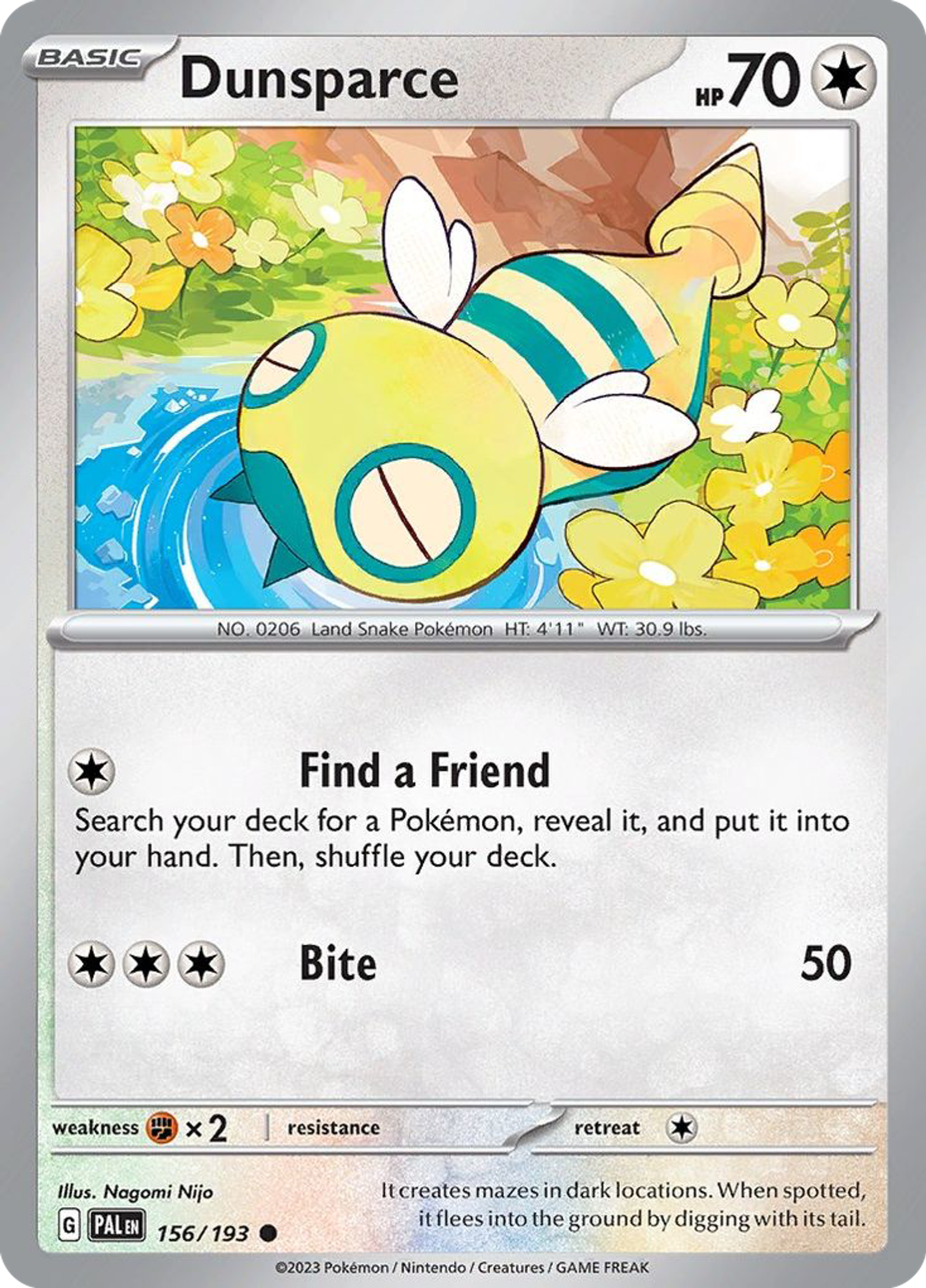 Dunsparce — SV02: Paldea Evolved — Pokémon