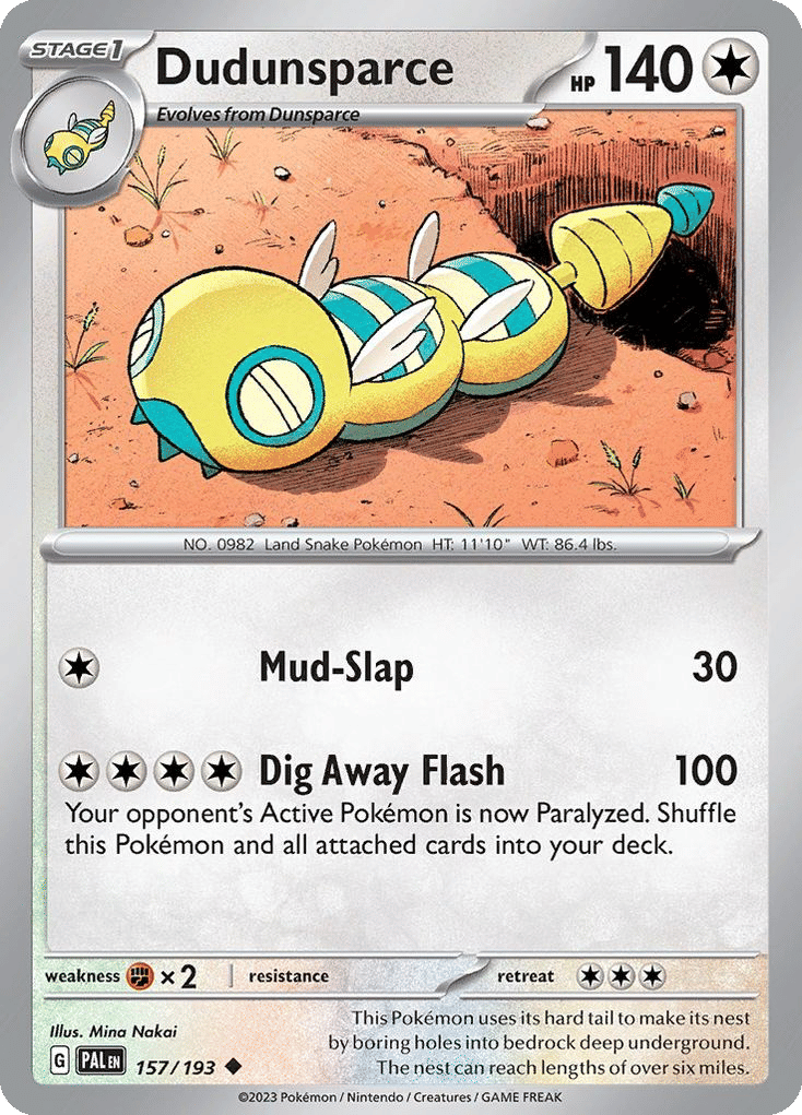 Dudunsparce — SV02: Paldea Evolved — Pokemon