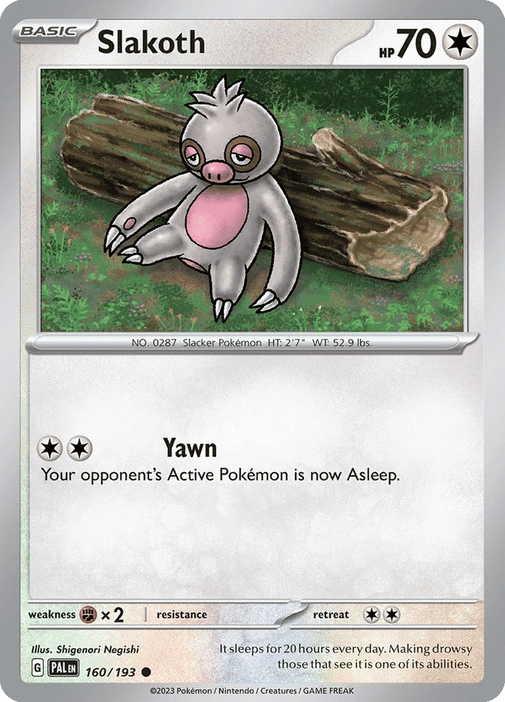 Slakoth — SV02: Paldea Evolved — Pokemon