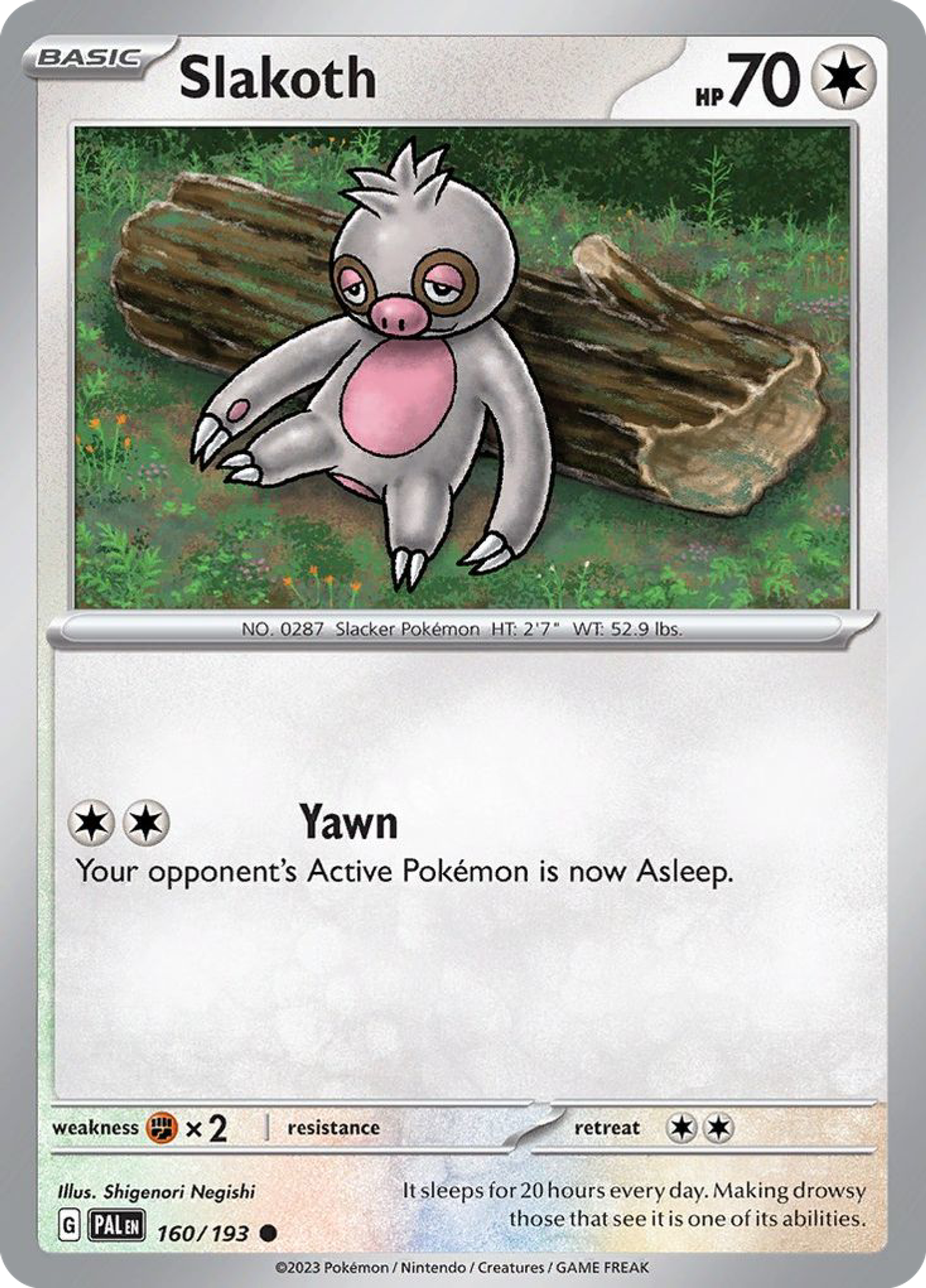 Slakoth — SV02: Paldea Evolved — Pokémon