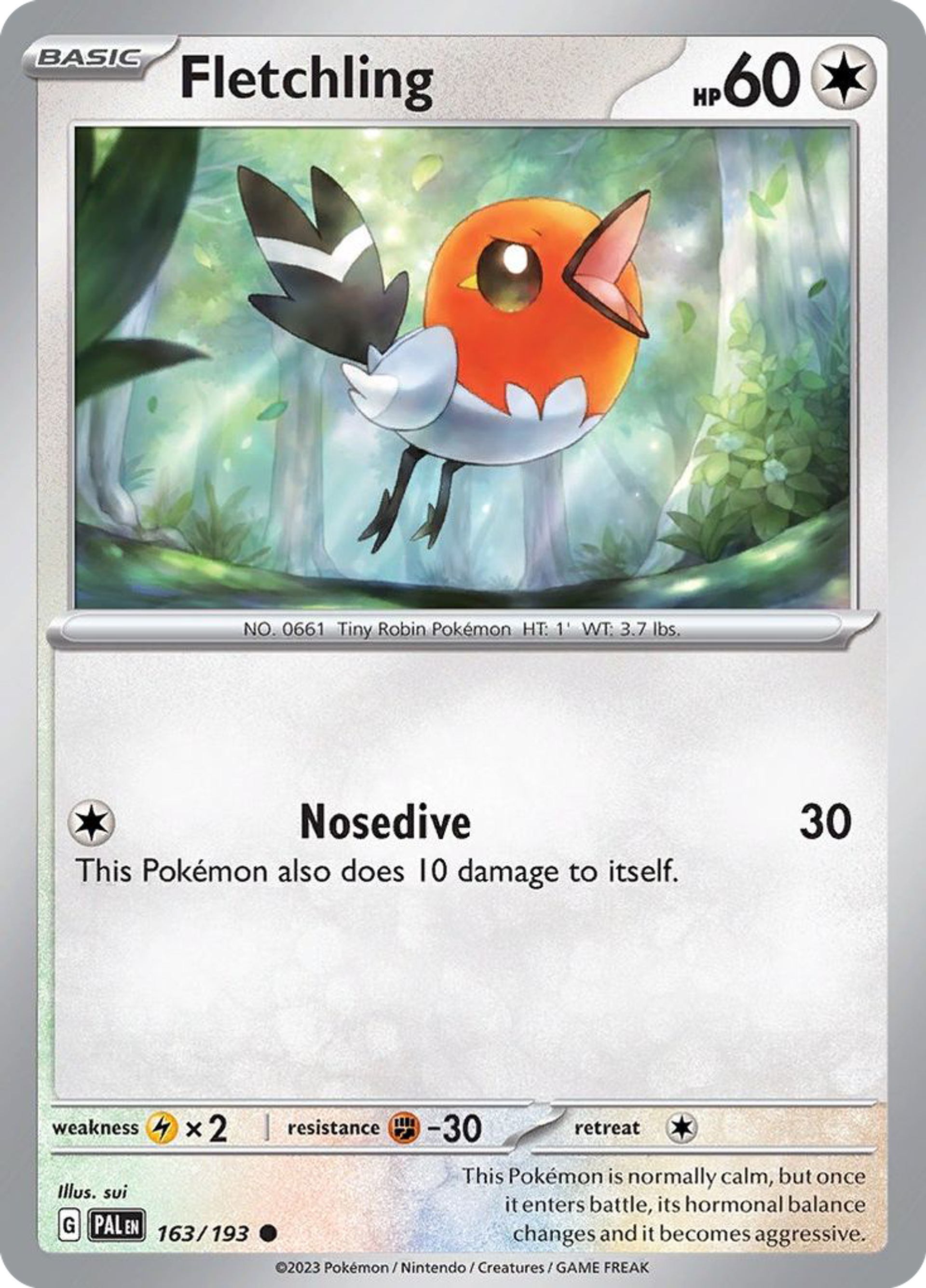 Fletchling — SV02: Paldea Evolved — Pokémon