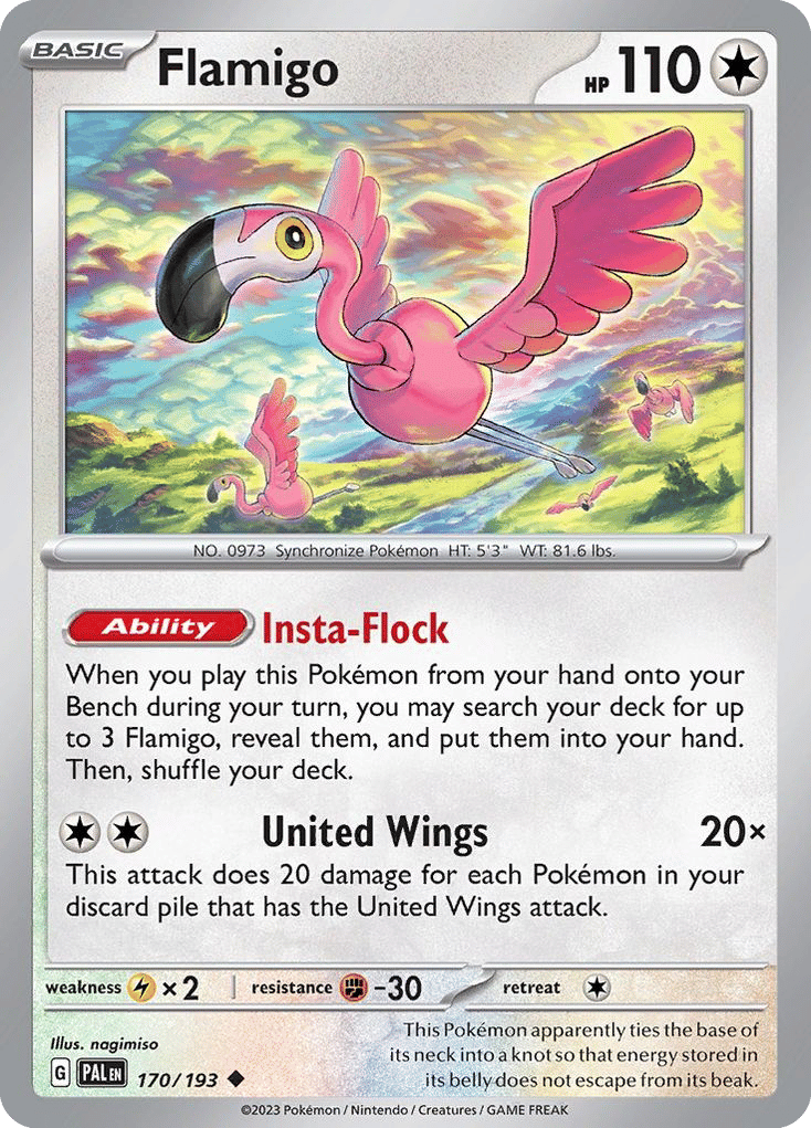 Flamigo — SV02: Paldea Evolved — Pokemon