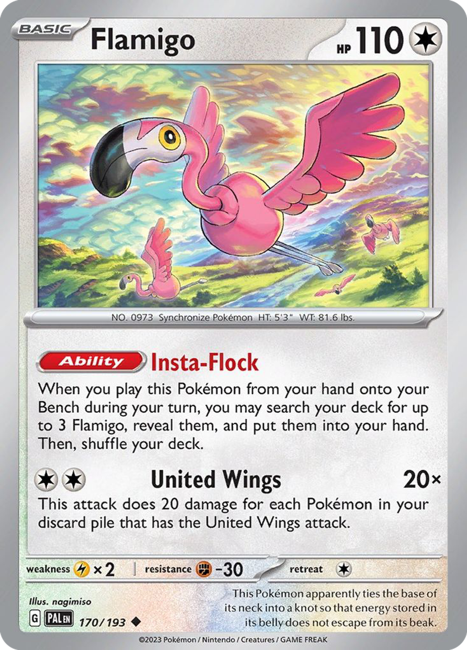 Flamigo — SV02: Paldea Evolved — Pokémon