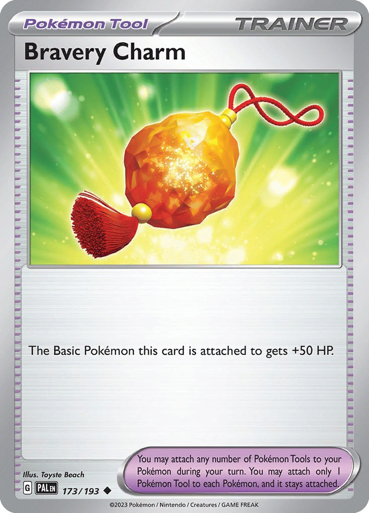 Bravery Charm — SV02: Paldea Evolved — Pokemon