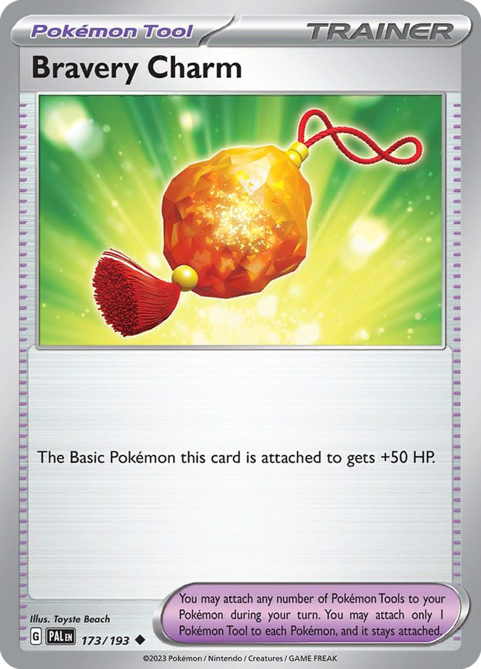 Bravery Charm — SV02: Paldea Evolved — Pokémon