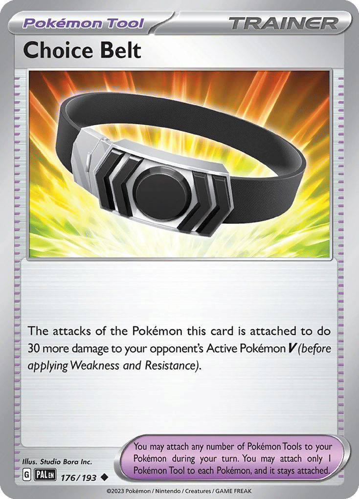 Choice Belt — SV02: Paldea Evolved — Pokemon
