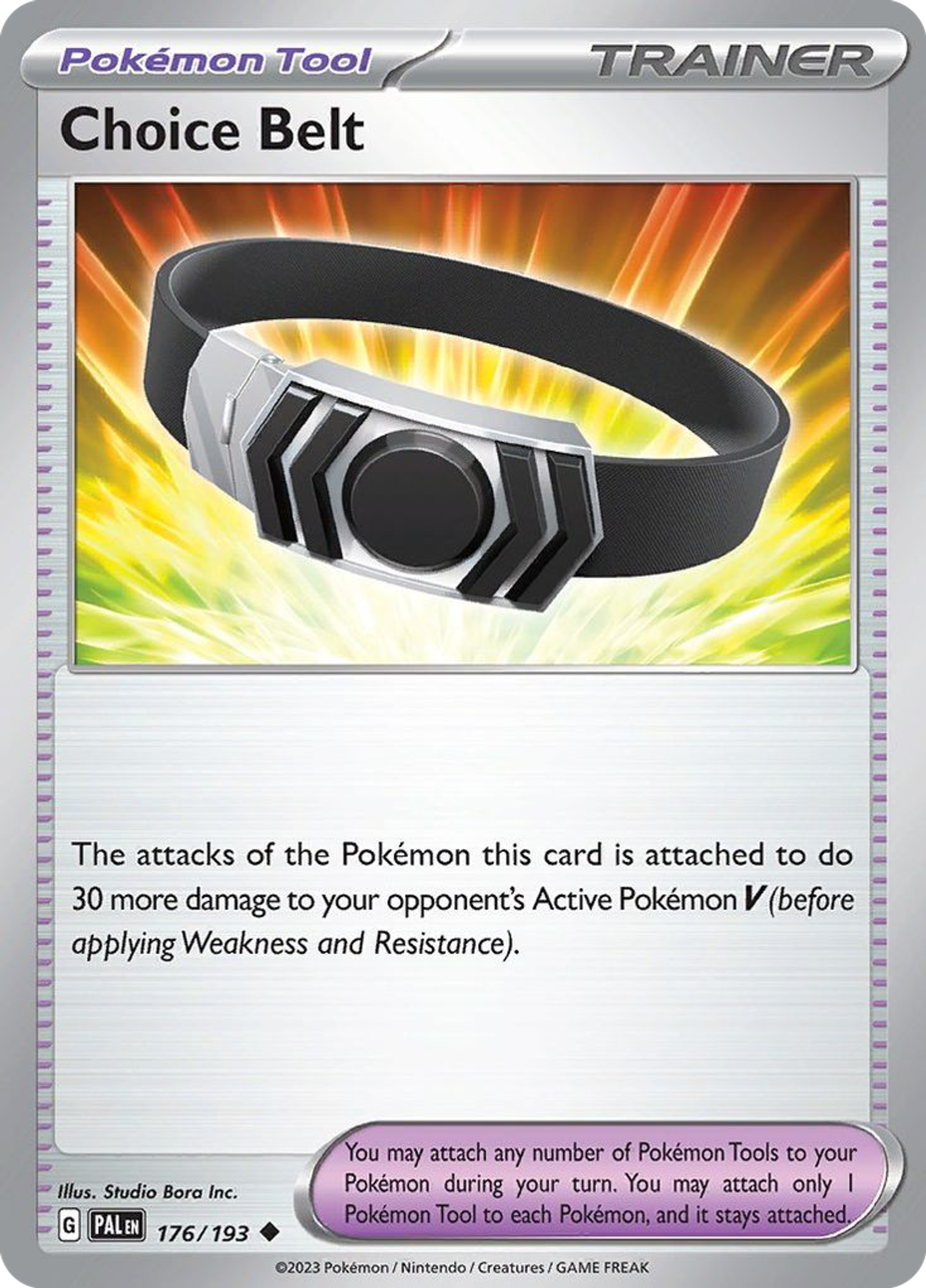 Choice Belt — SV02: Paldea Evolved — Pokemon