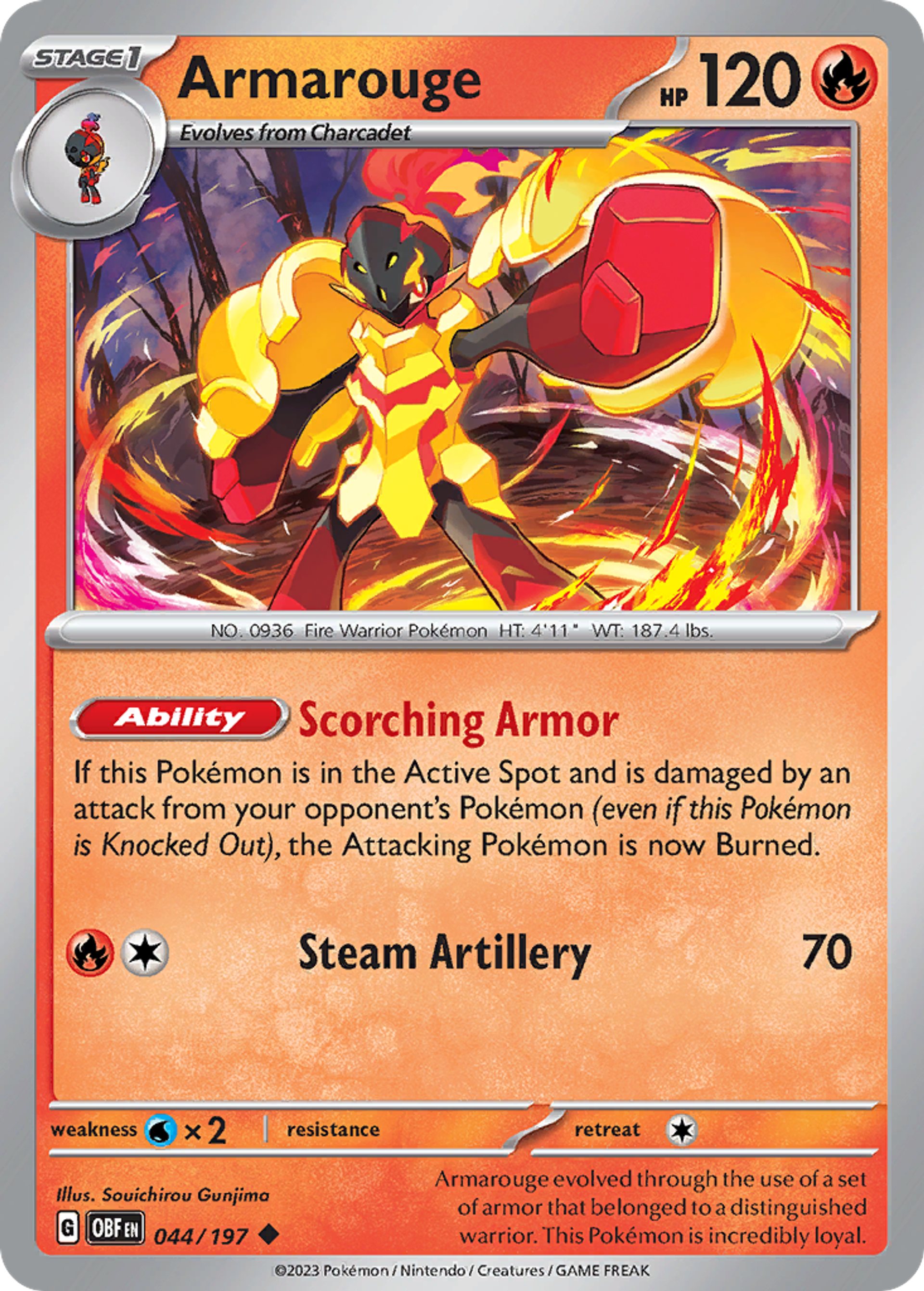 Carmadura — SV03: Obsidian Flames — Pokemon