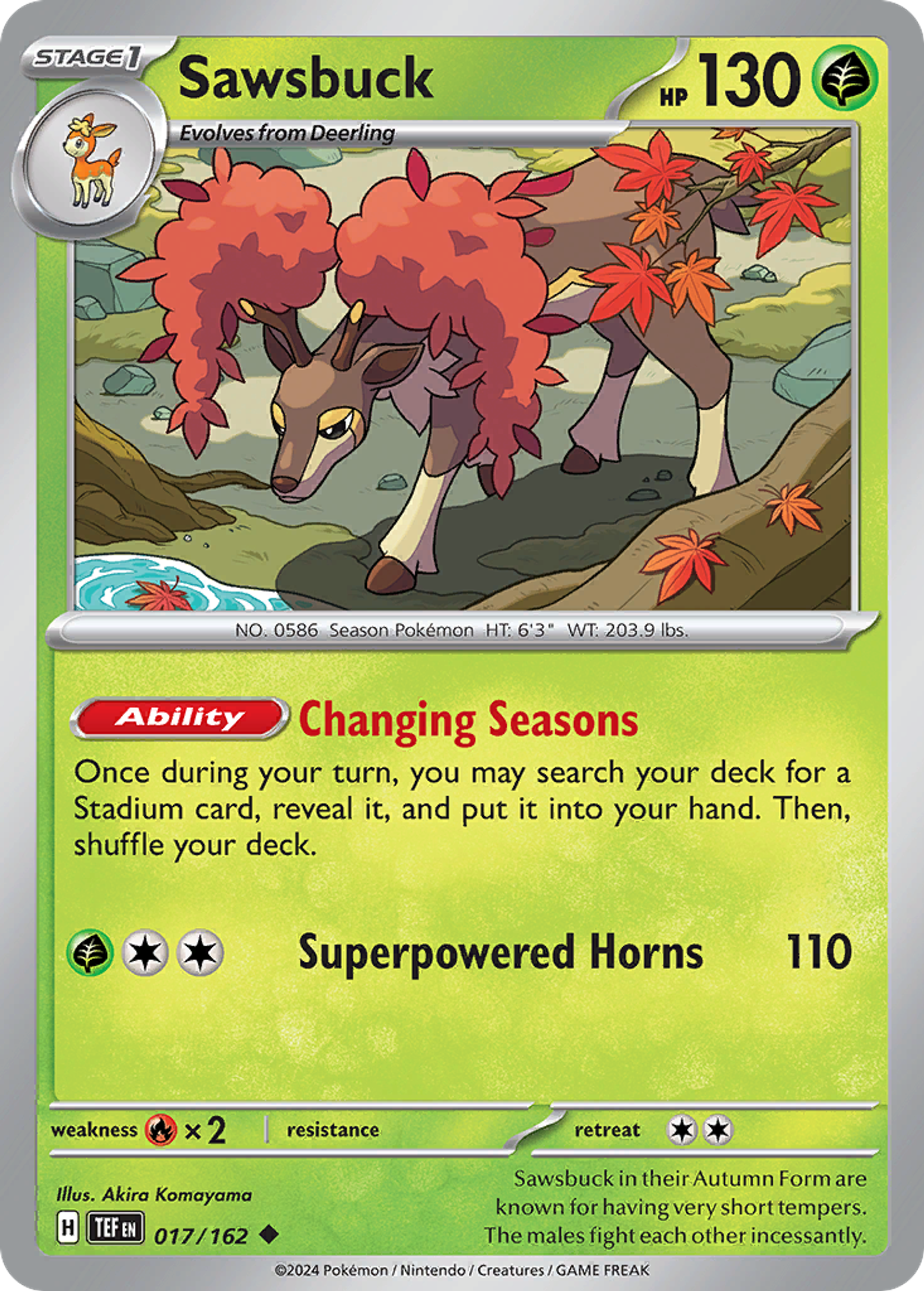 Sawsbuck — SV05: Temporal Forces — Pokémon