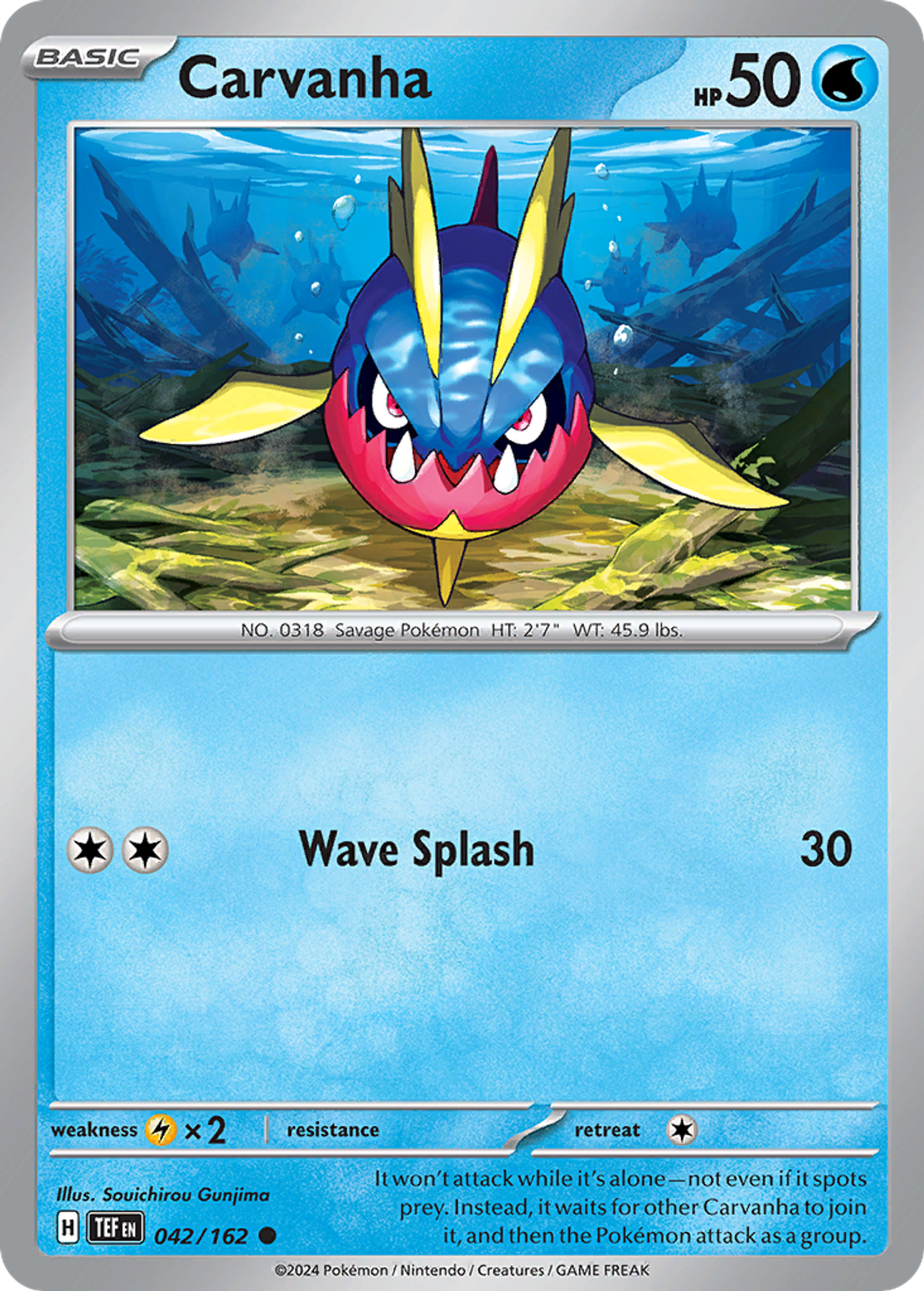 Carvanha — SV05: Temporal Forces — Pokémon