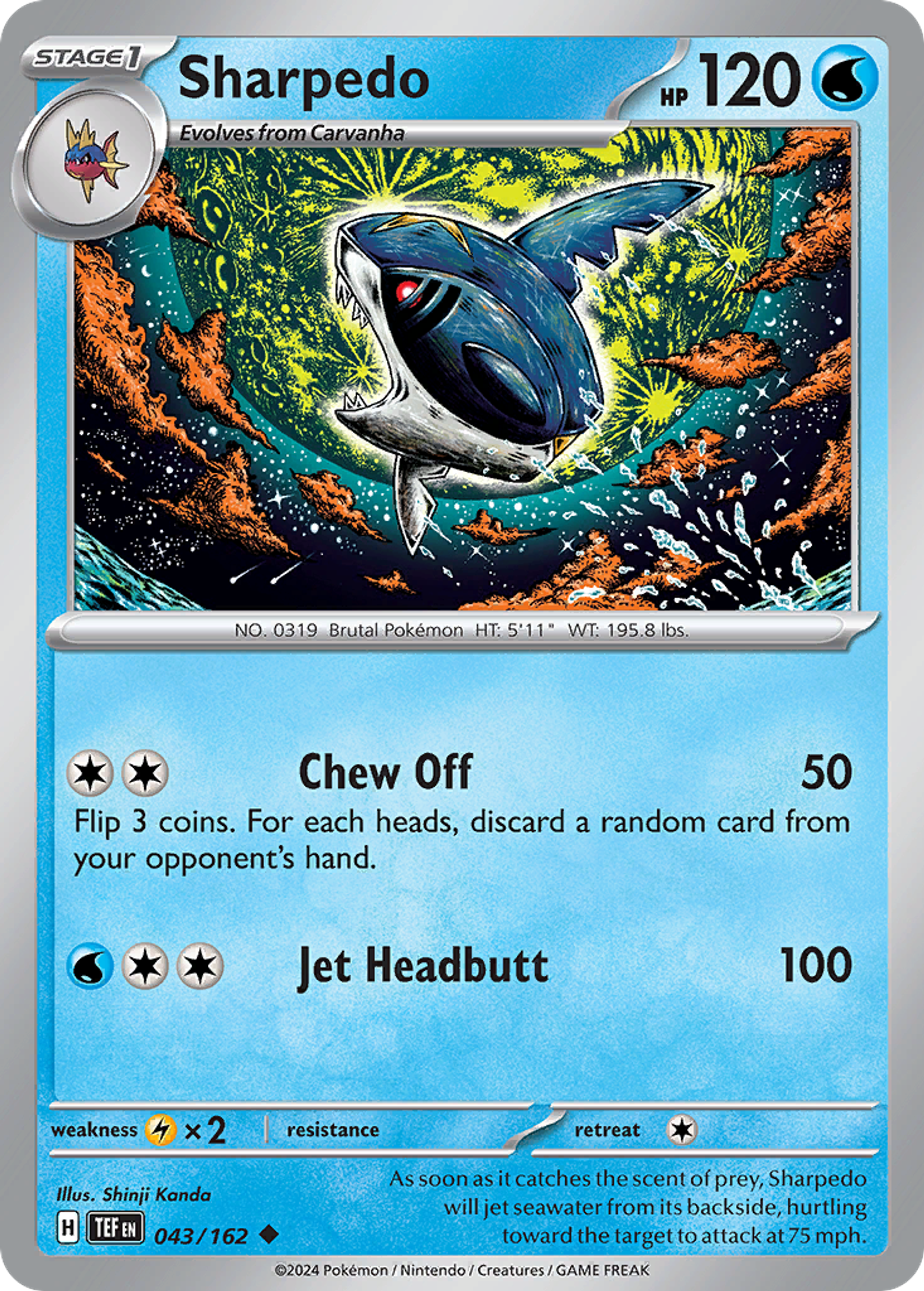 Sharpedo — SV05: Temporal Forces — Pokémon