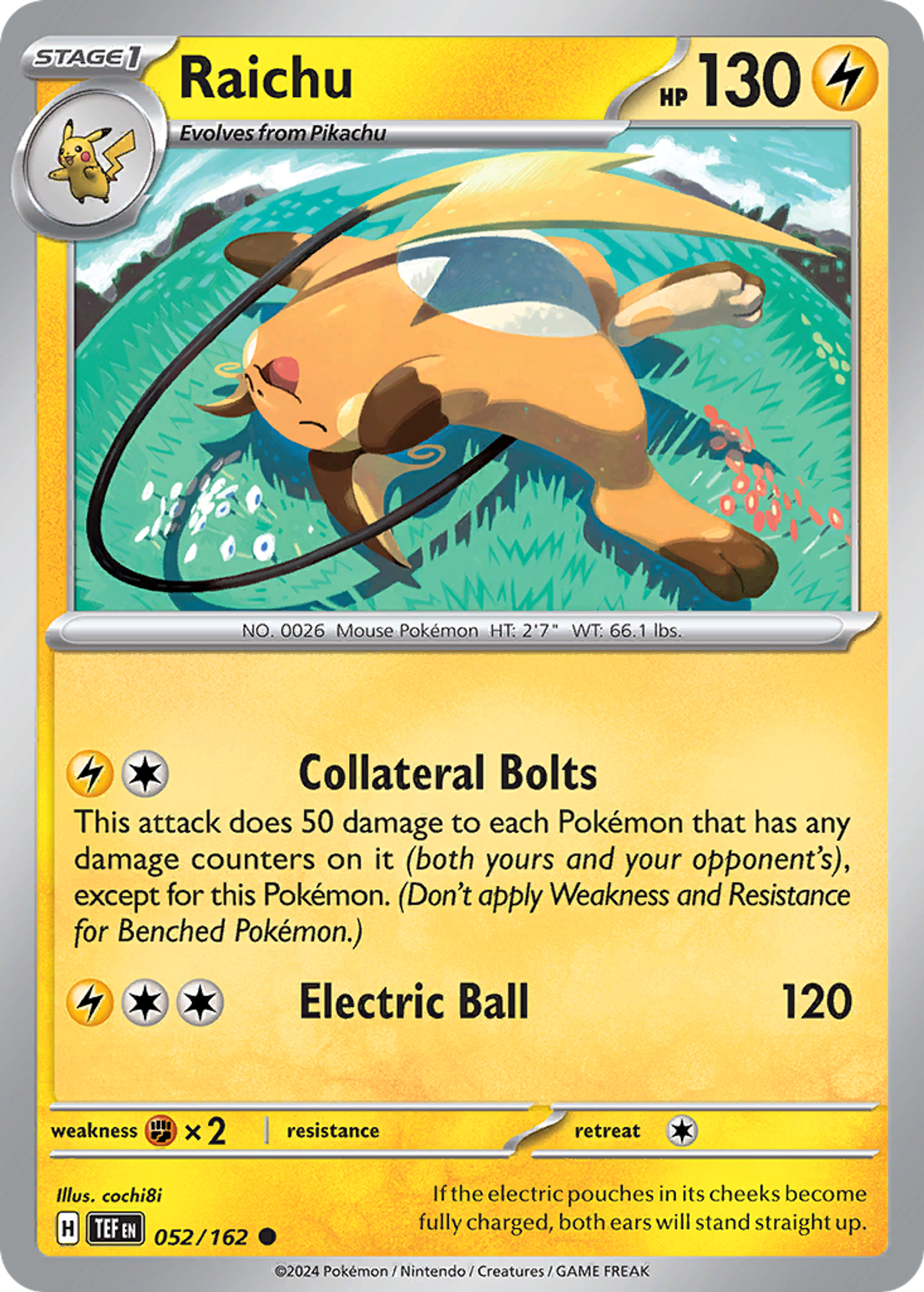 Raichu — SV05: Temporal Forces — Pokémon