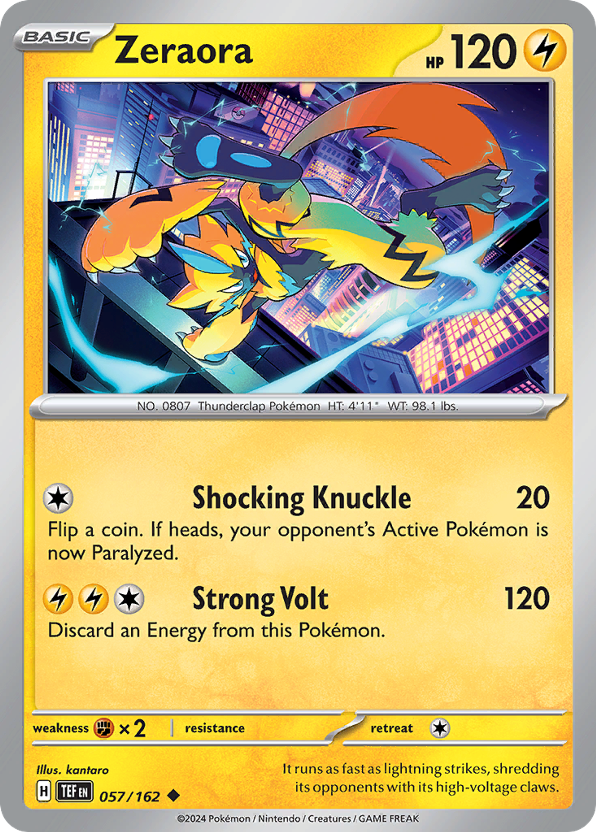 Zeraora — SV05: Temporal Forces — Pokémon