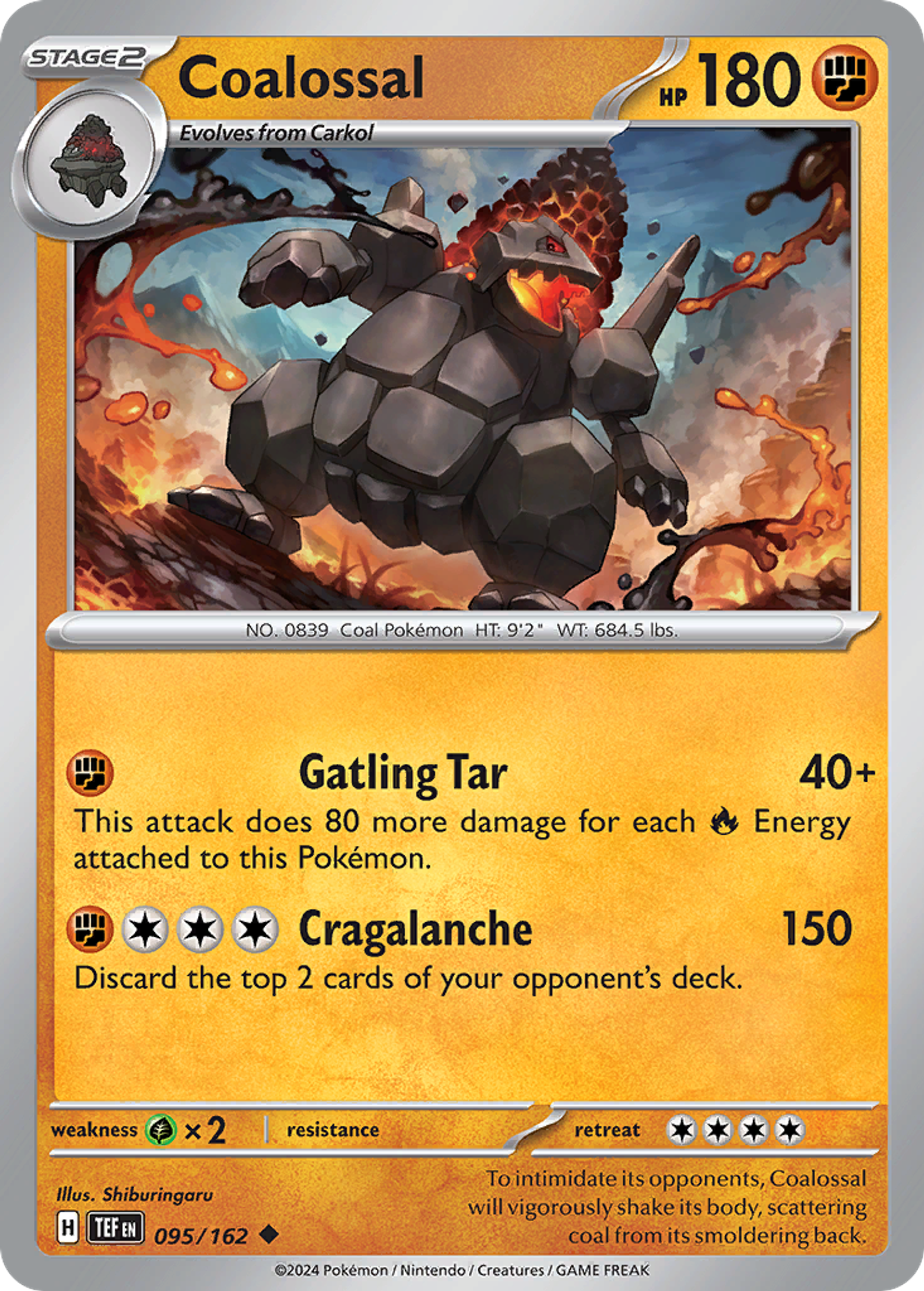 Coalossal — SV05: Temporal Forces — Pokémon