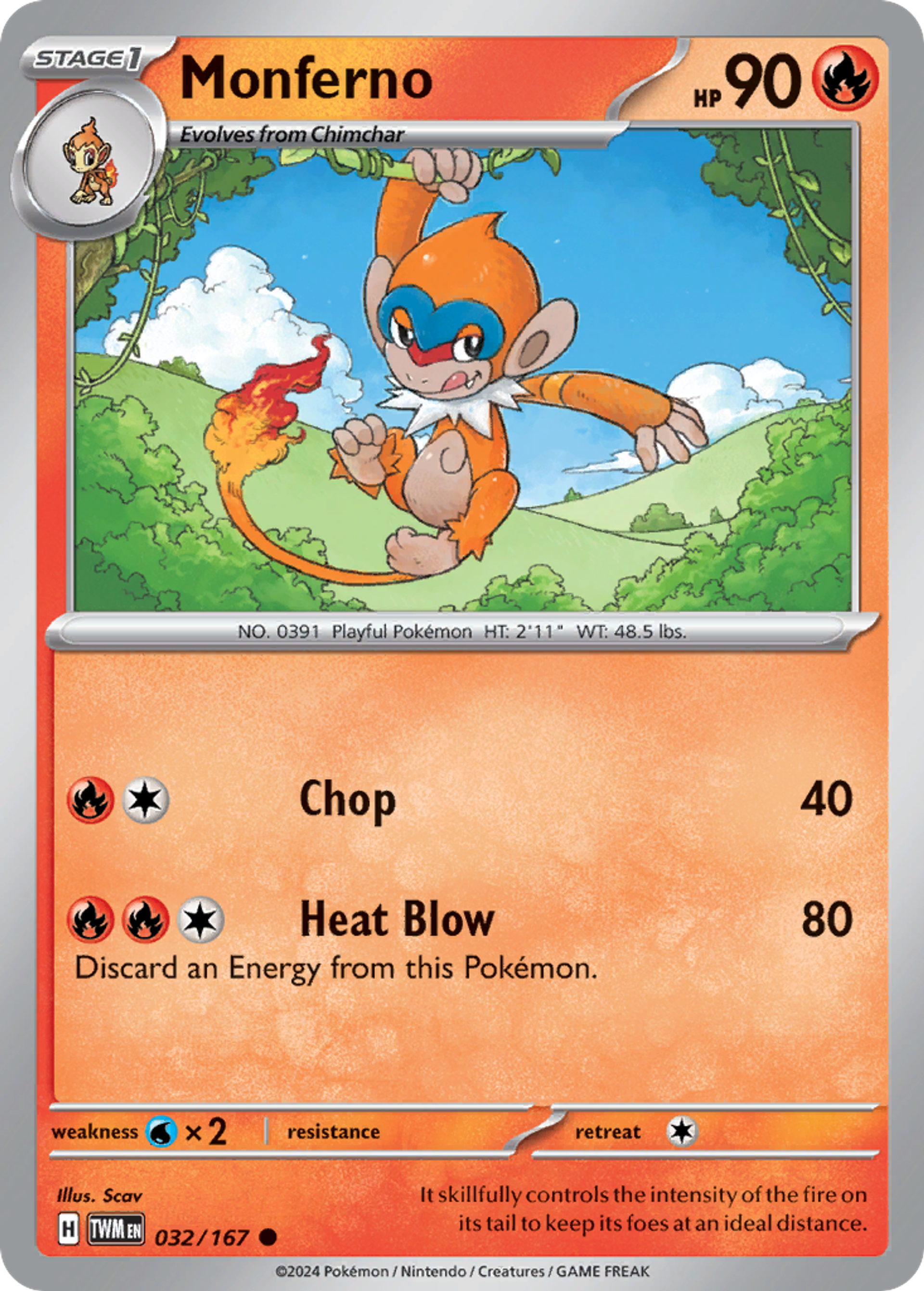 Monferno — SV06: Twilight Masquerade — Pokémon