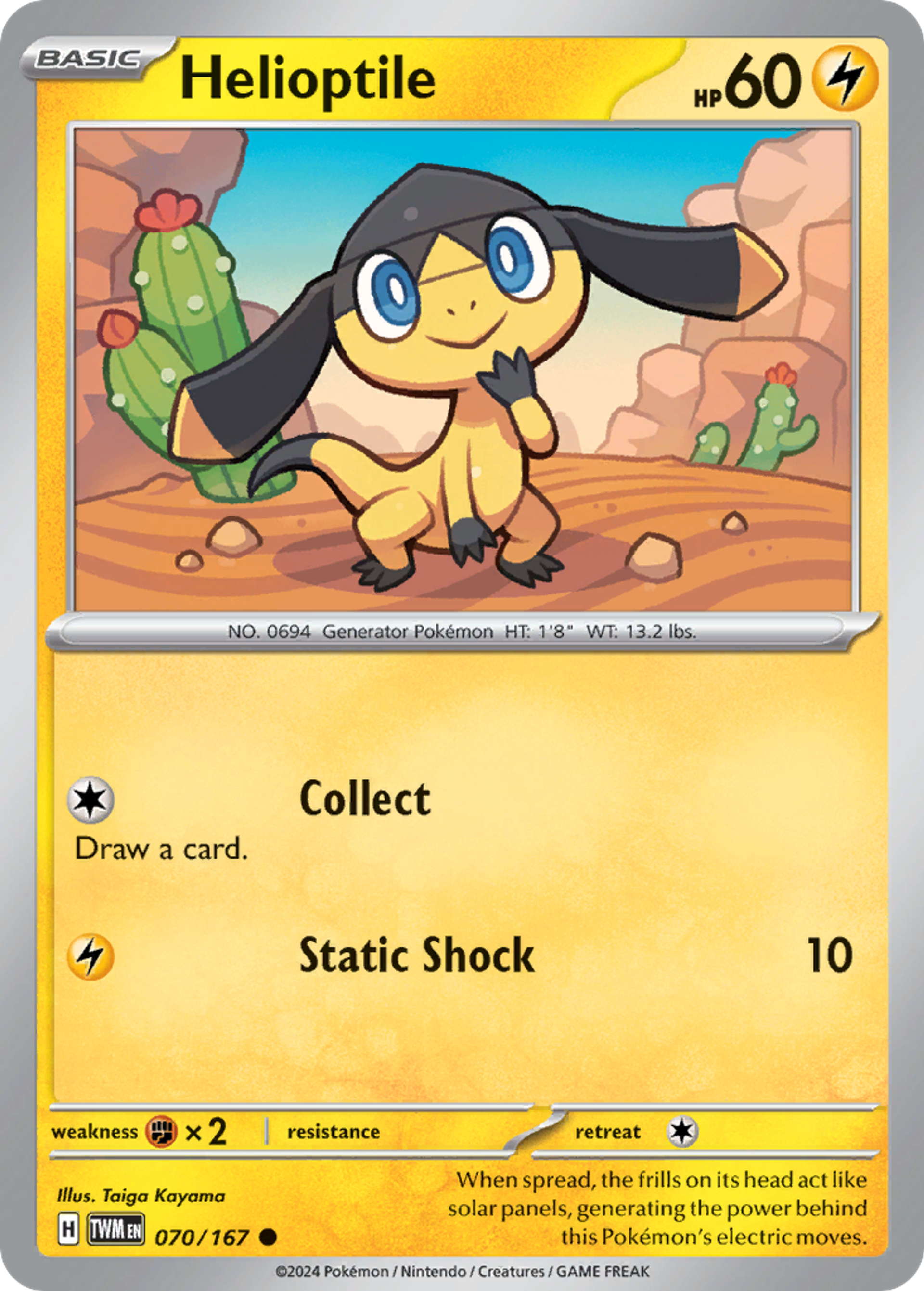 Helioptile — SV06: Twilight Masquerade — Pokémon