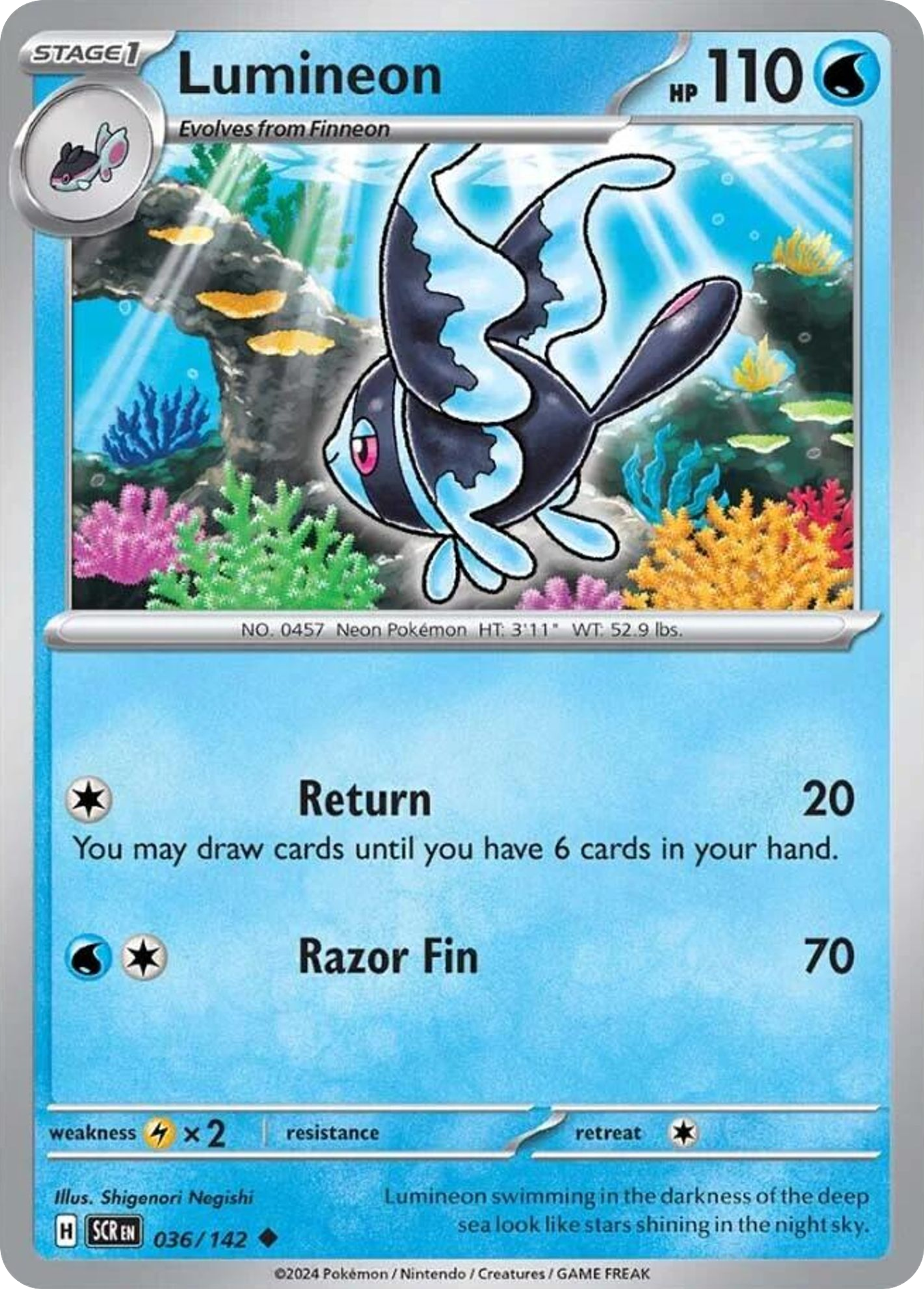 Luminéon — SV07: Stellar Crown — Pokémon