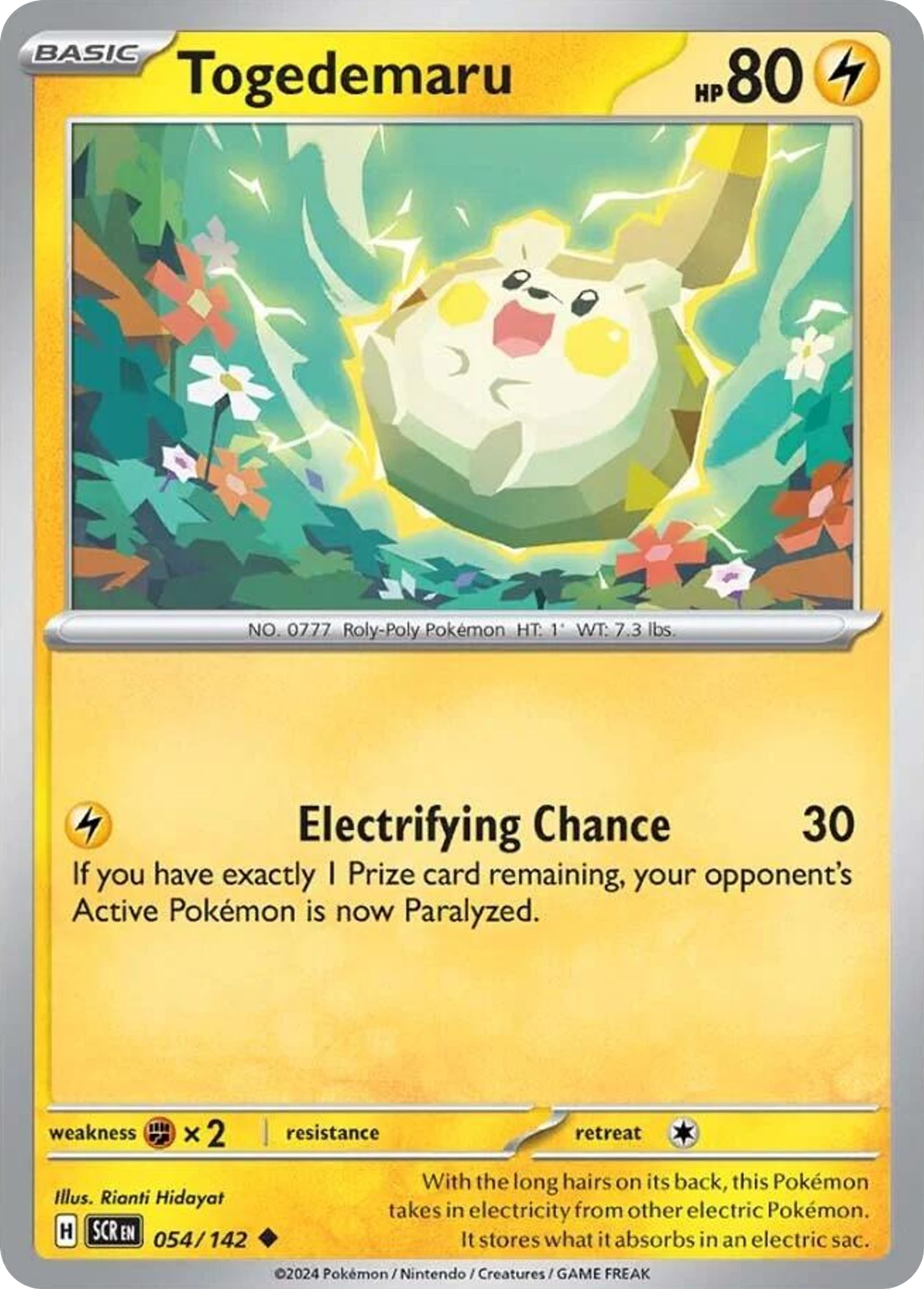 Togedemaru — SV07: Stellar Crown — Pokémon