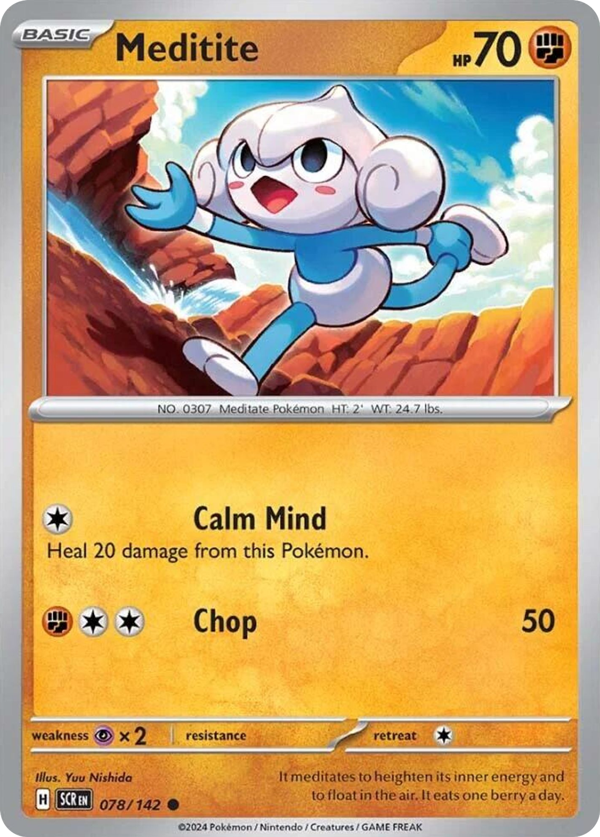 Meditite — SV07: Stellar Crown — Pokémon