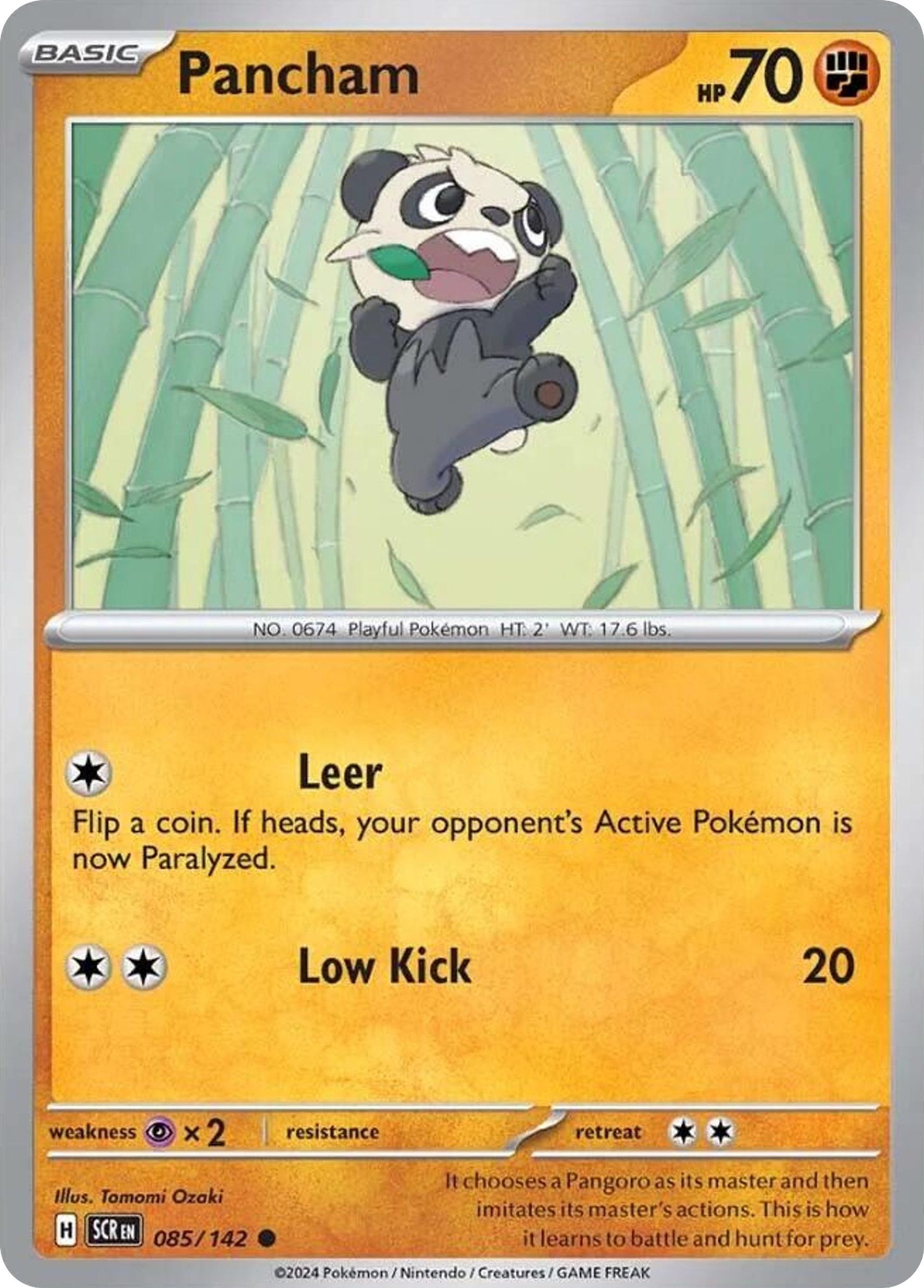 Pancham — SV07: Stellar Crown — Pokémon