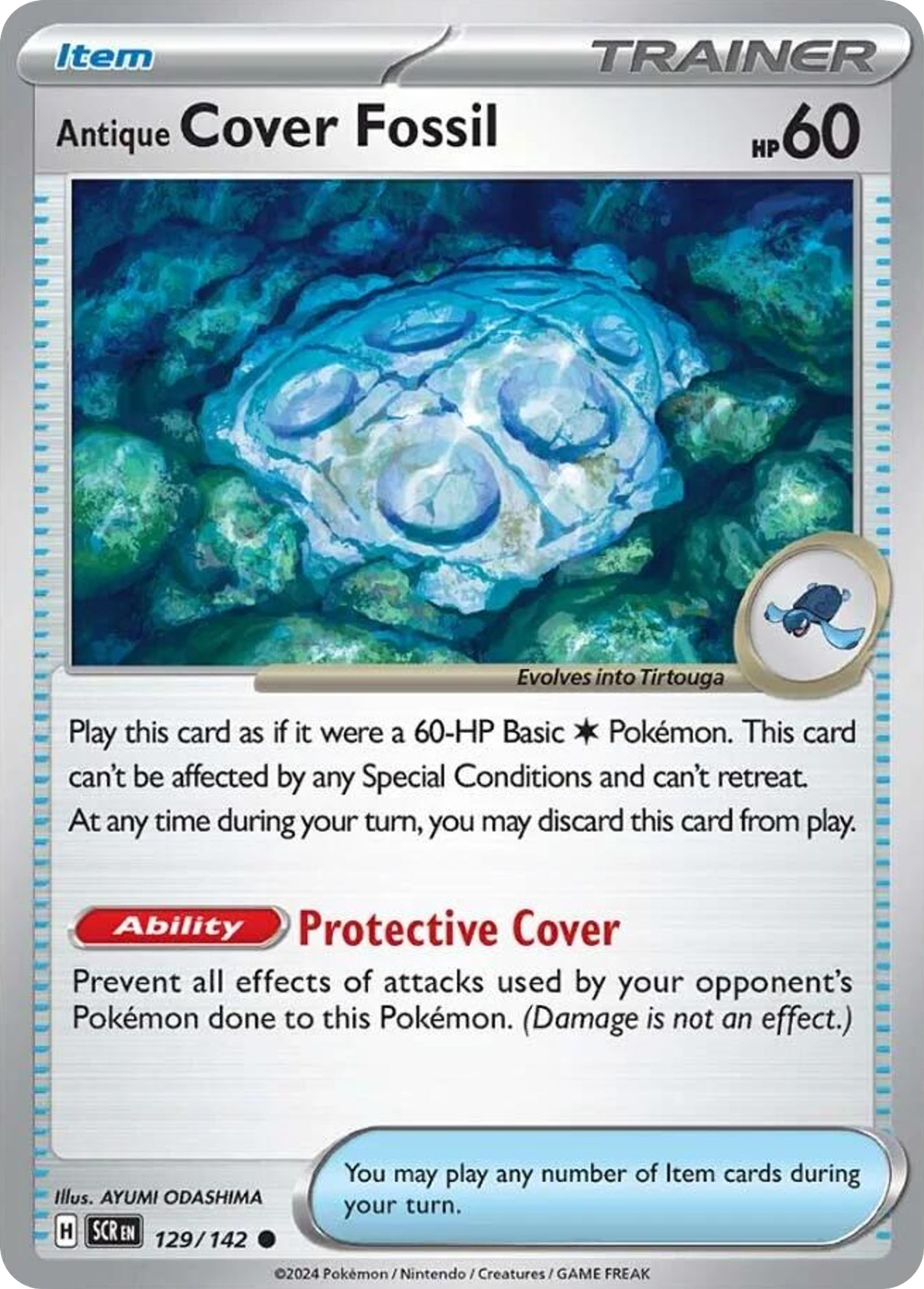 Antique Cover Fossil — SV07: Stellar Crown — Pokémon
