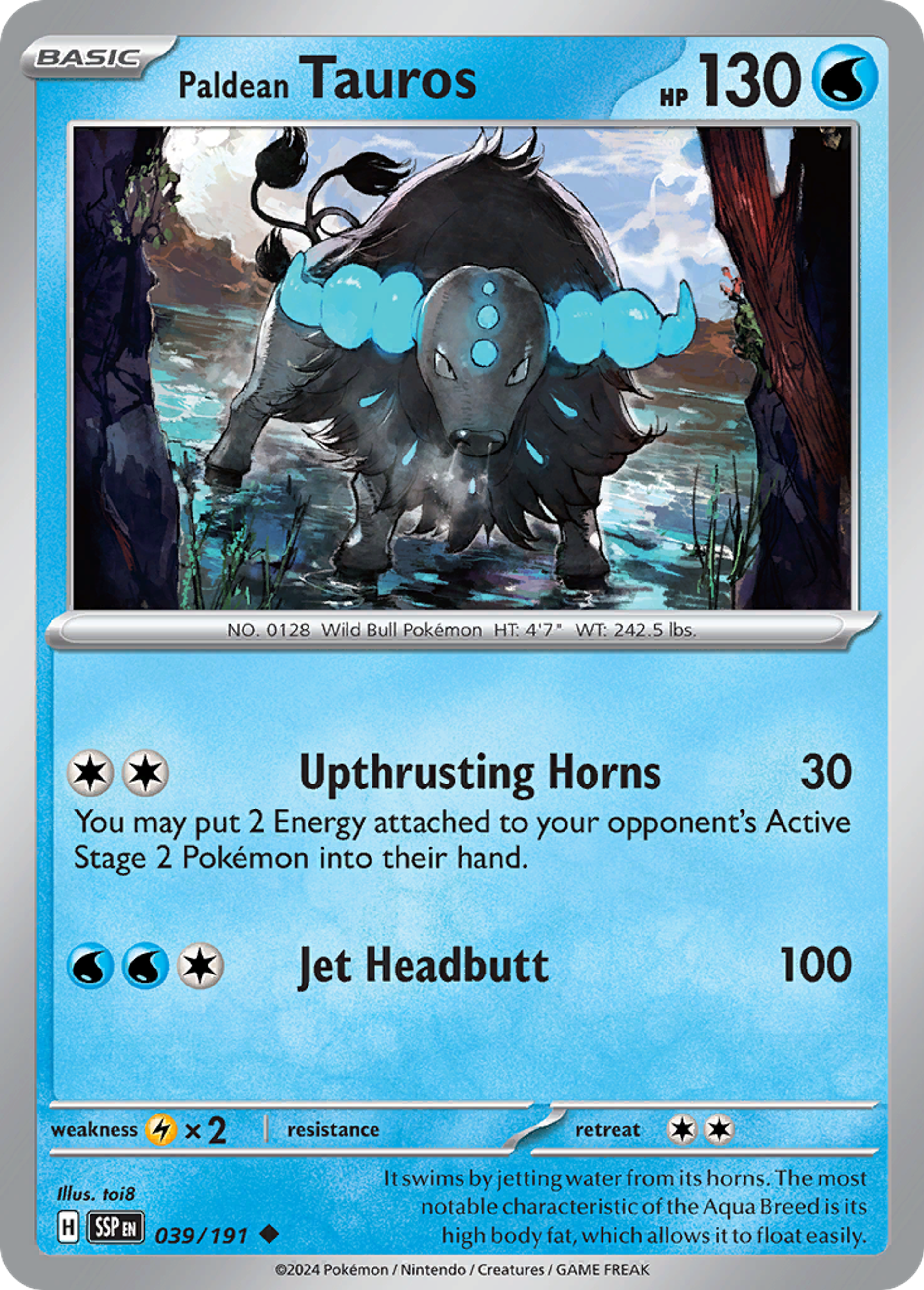 Tauros de Paldea — SV08: Surging Sparks — Pokémon