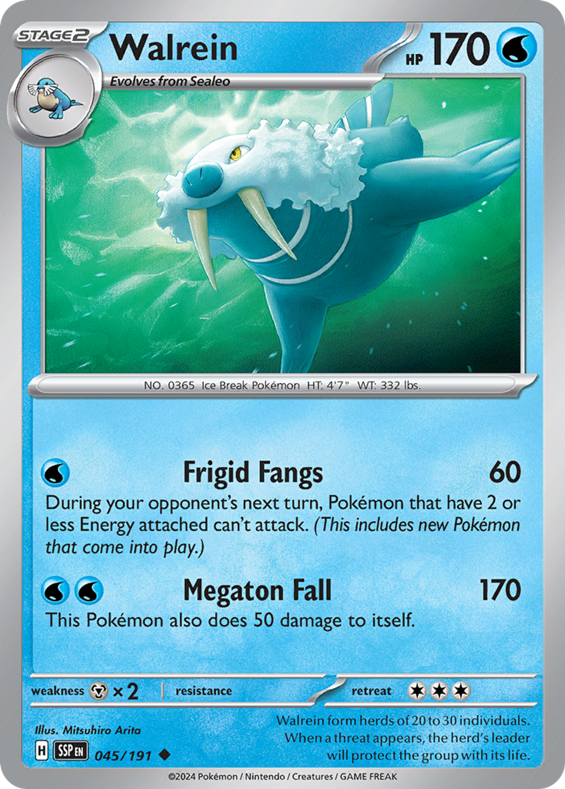 Walrein — SV08: Surging Sparks — Pokémon