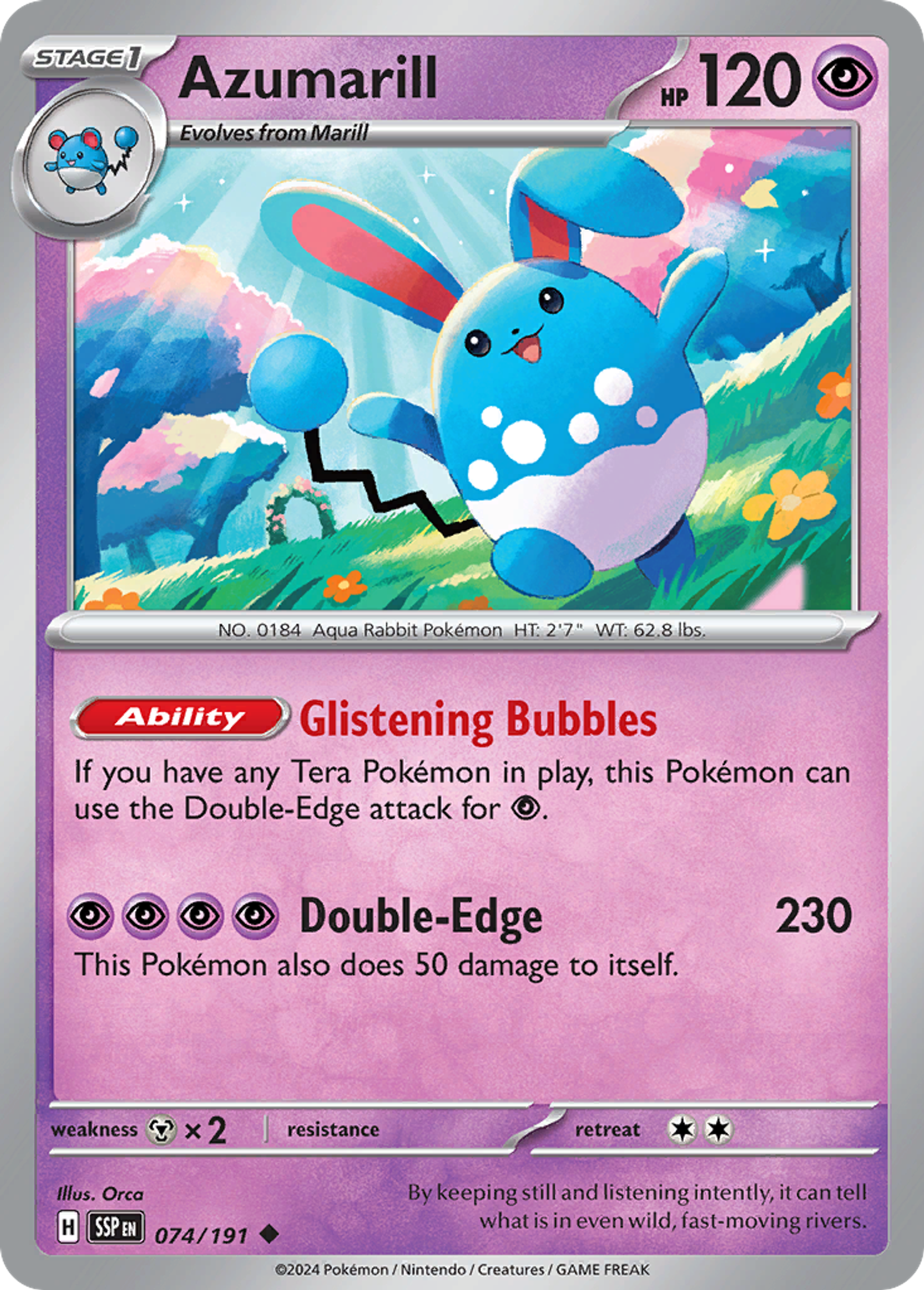 Azumarill — SV08: Surging Sparks — Pokémon