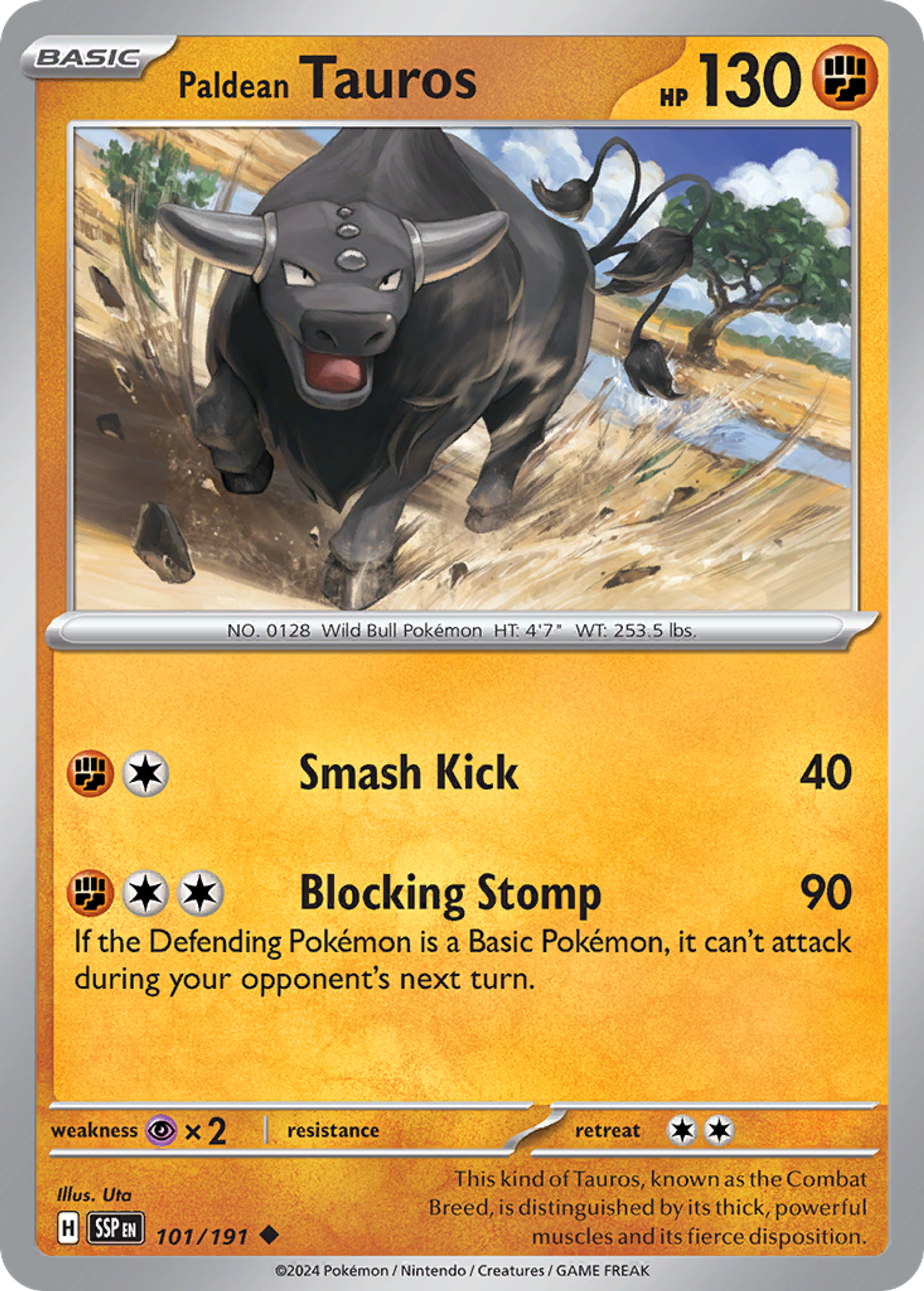 Tauros de Paldea — SV08: Surging Sparks — Pokémon