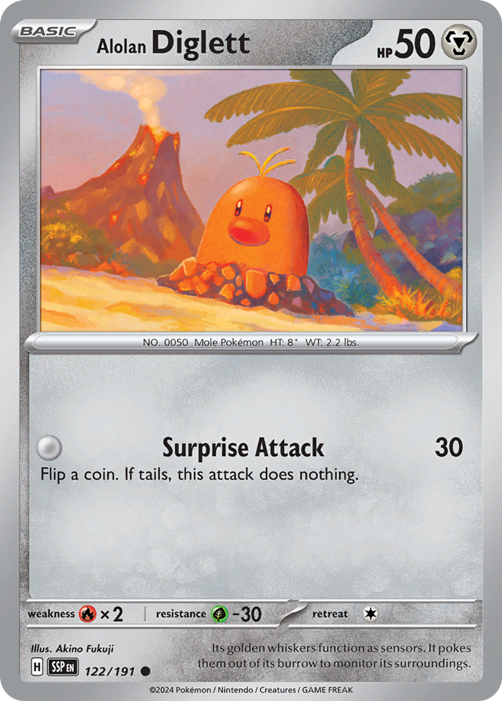 Taupiqueur d'Alola — SV08: Surging Sparks — Pokémon
