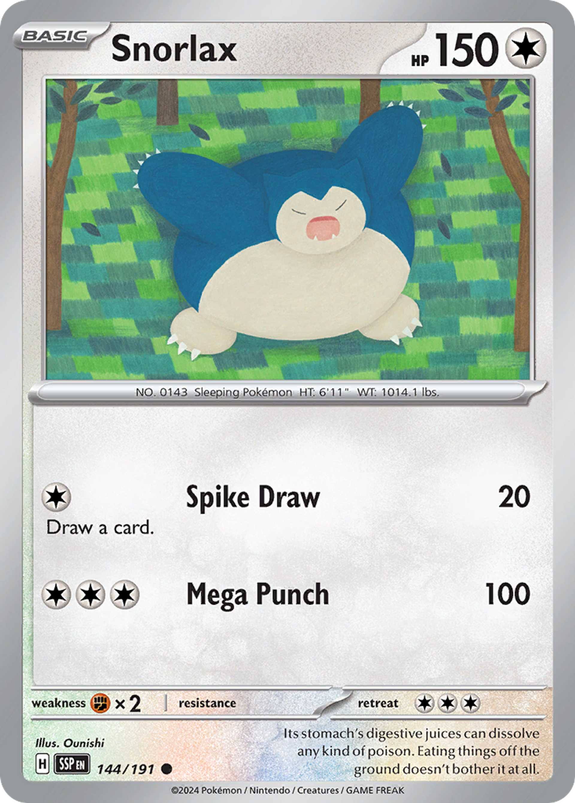 Snorlax — SV08: Surging Sparks — Pokémon