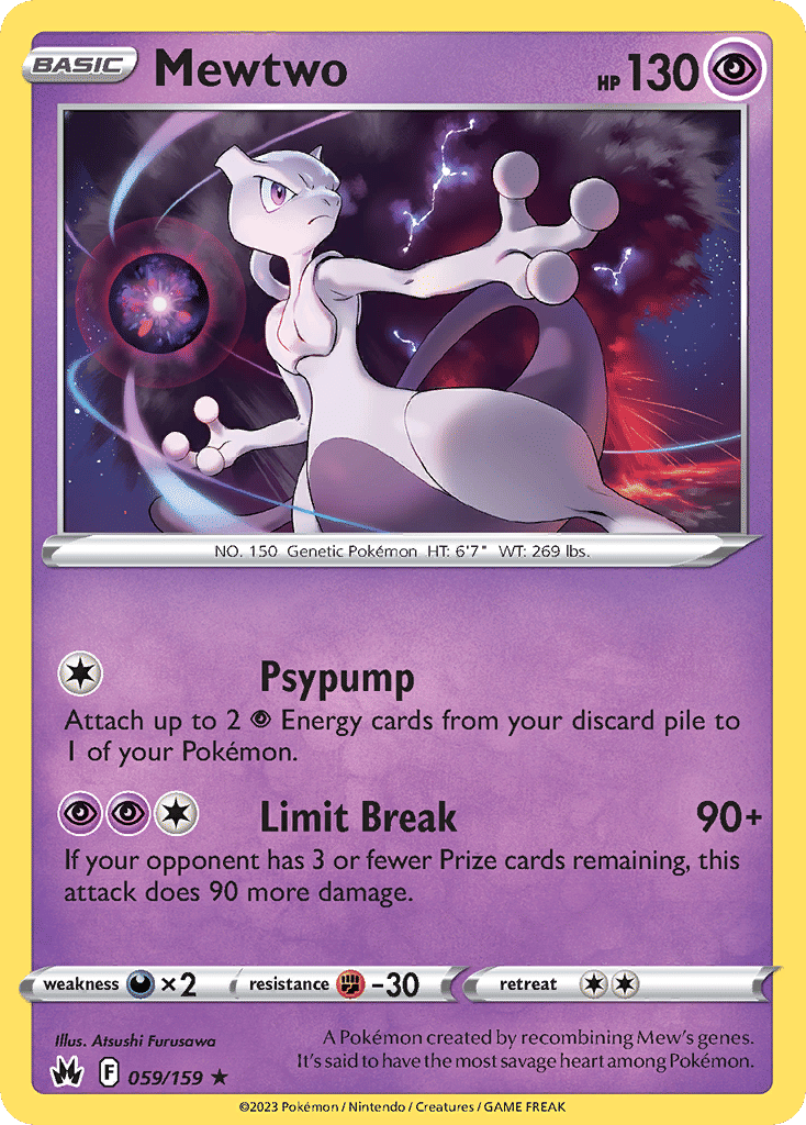 Mewtwo — SWSH: Crown Zenith — Pokemon