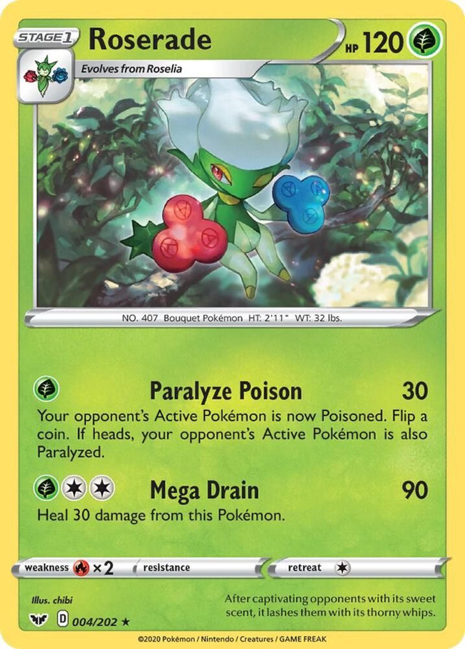 Roserade — SWSH01: Sword & Shield Base Set — Pokemon