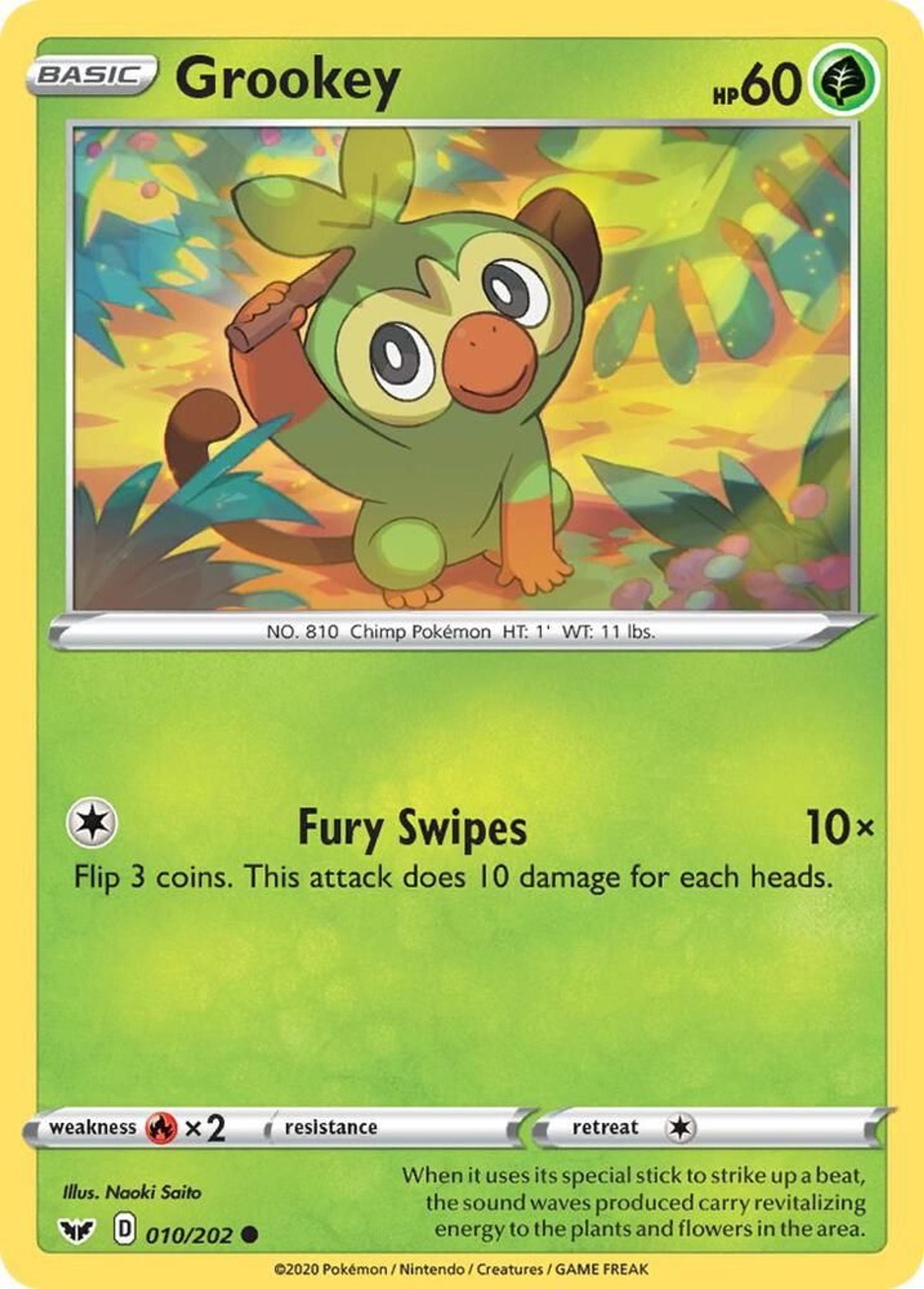 Grookey — SWSH01: Sword & Shield Base Set — Pokemon