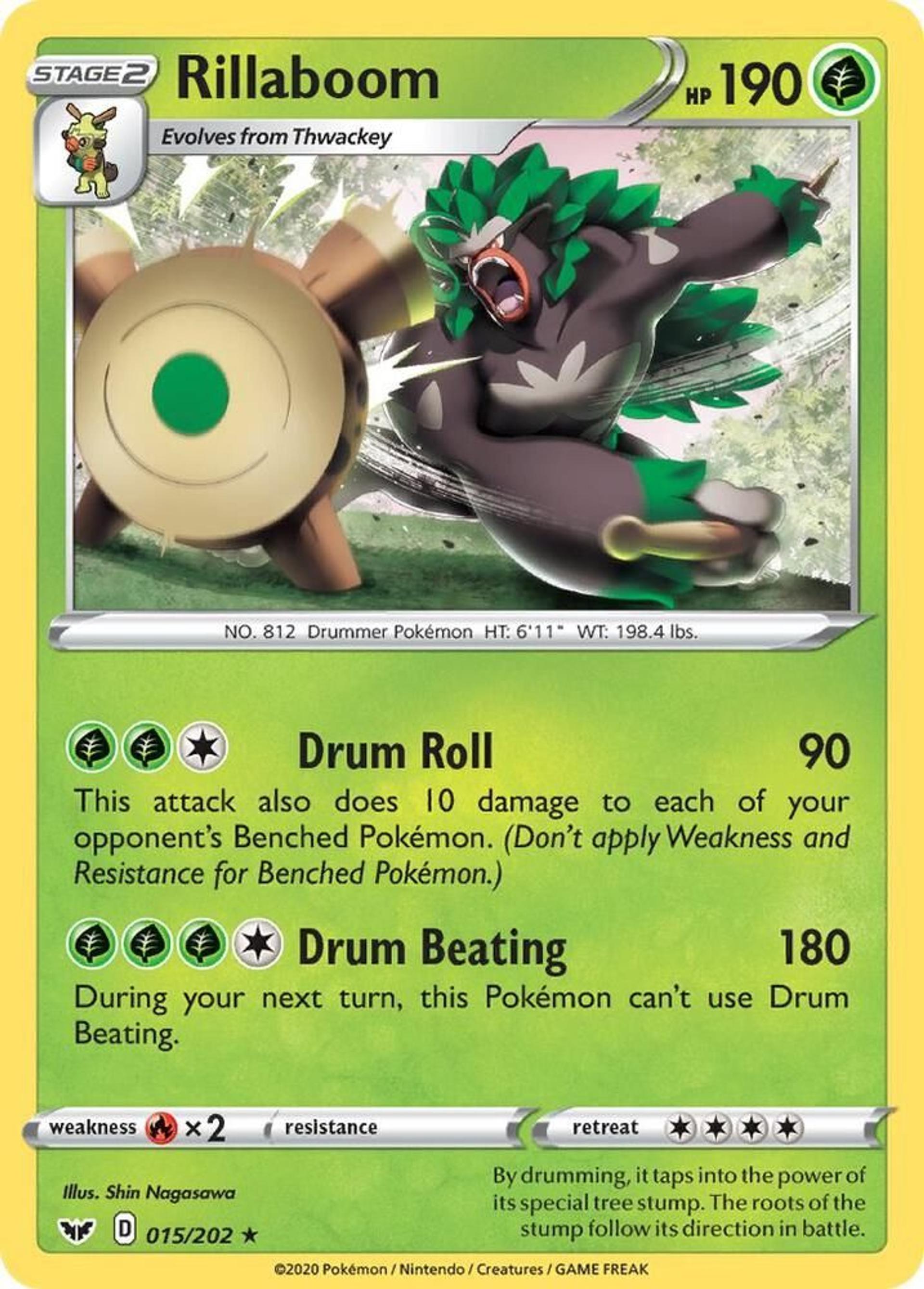 Rillaboom — SWSH01: Sword & Shield Base Set — Pokemon