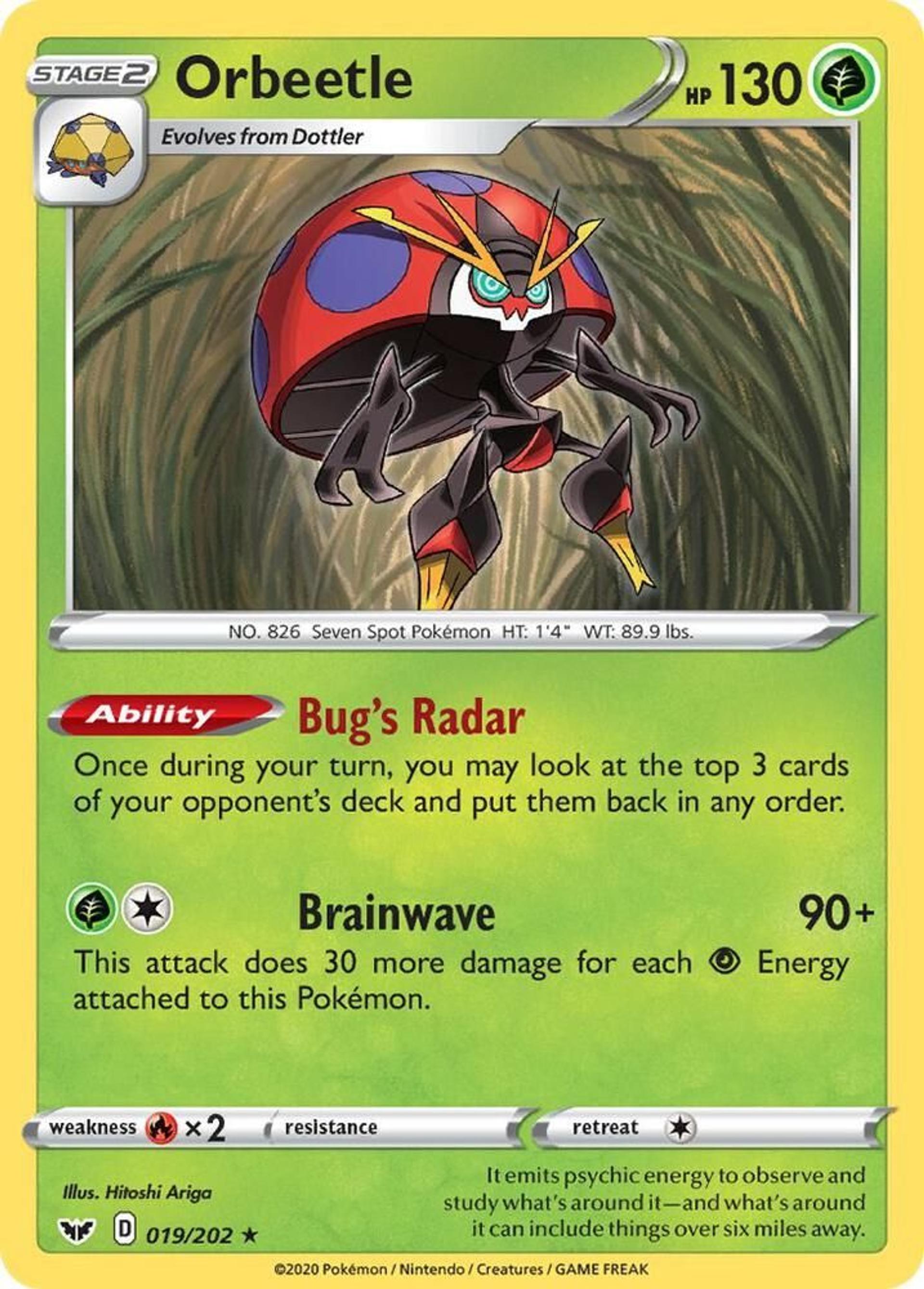 Orbeetle — SWSH01: Sword & Shield Base Set — Pokemon
