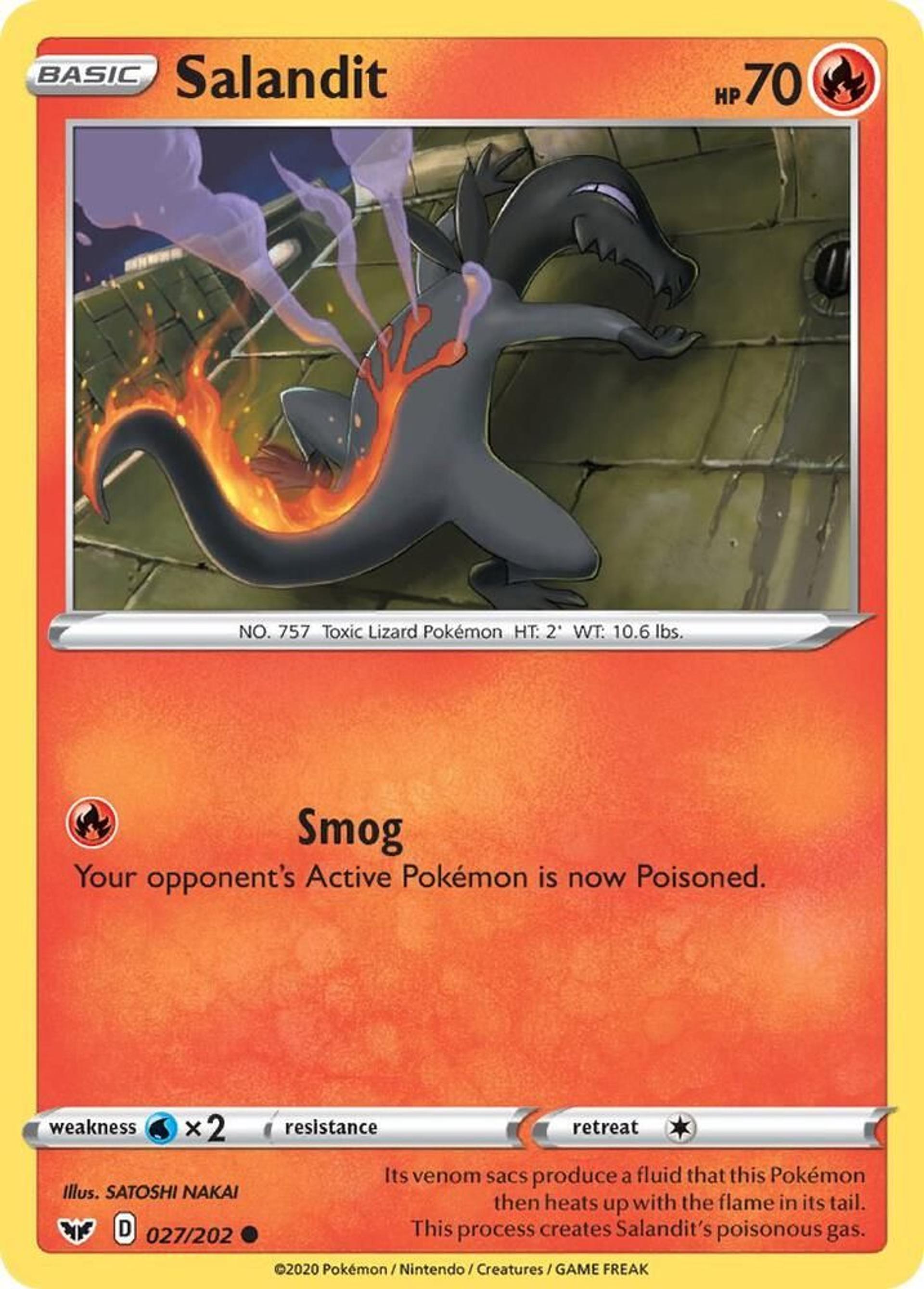 Salandit — SWSH01: Sword & Shield Base Set — Pokemon