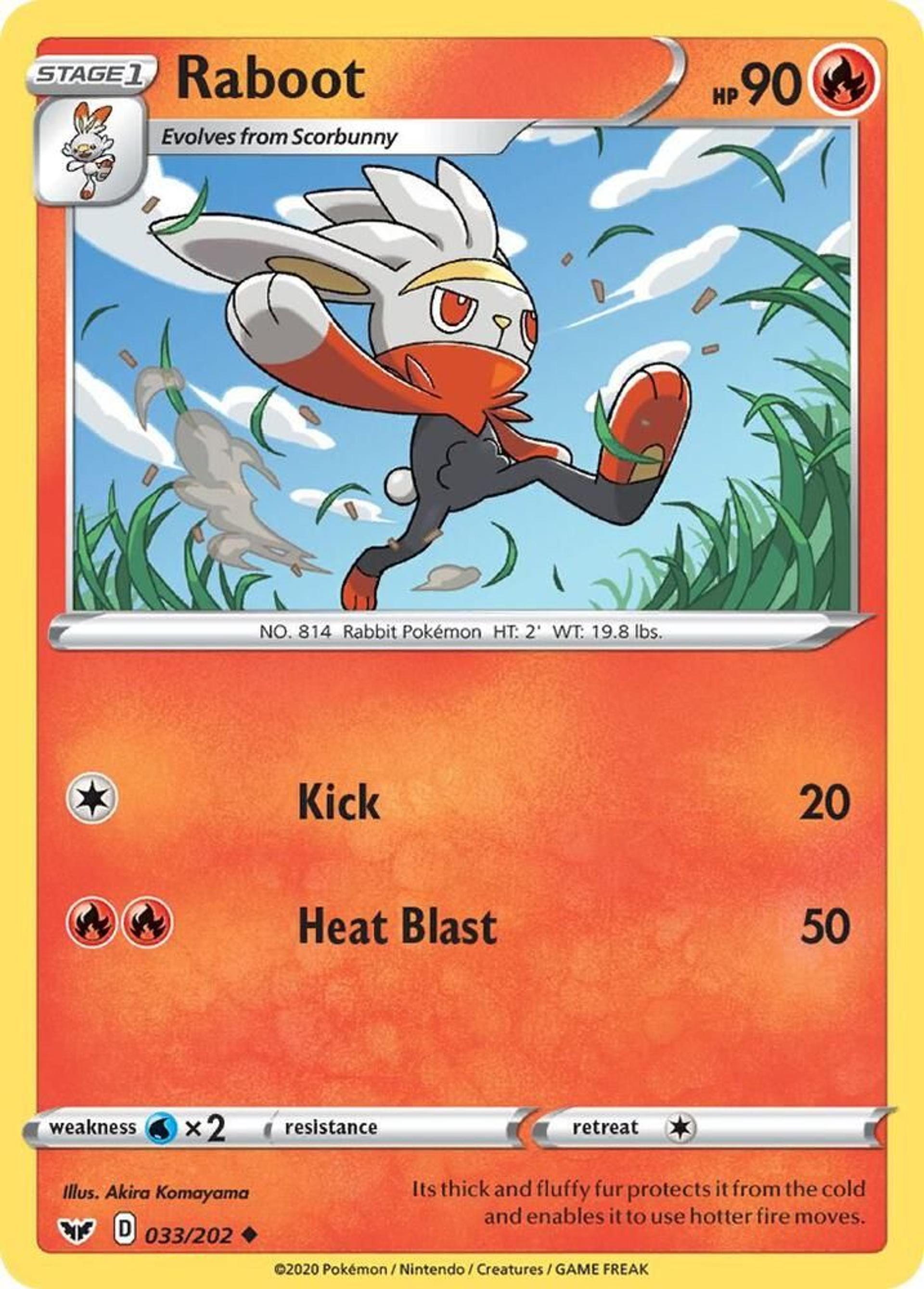 Raboot — SWSH01: Sword & Shield Base Set — Pokemon