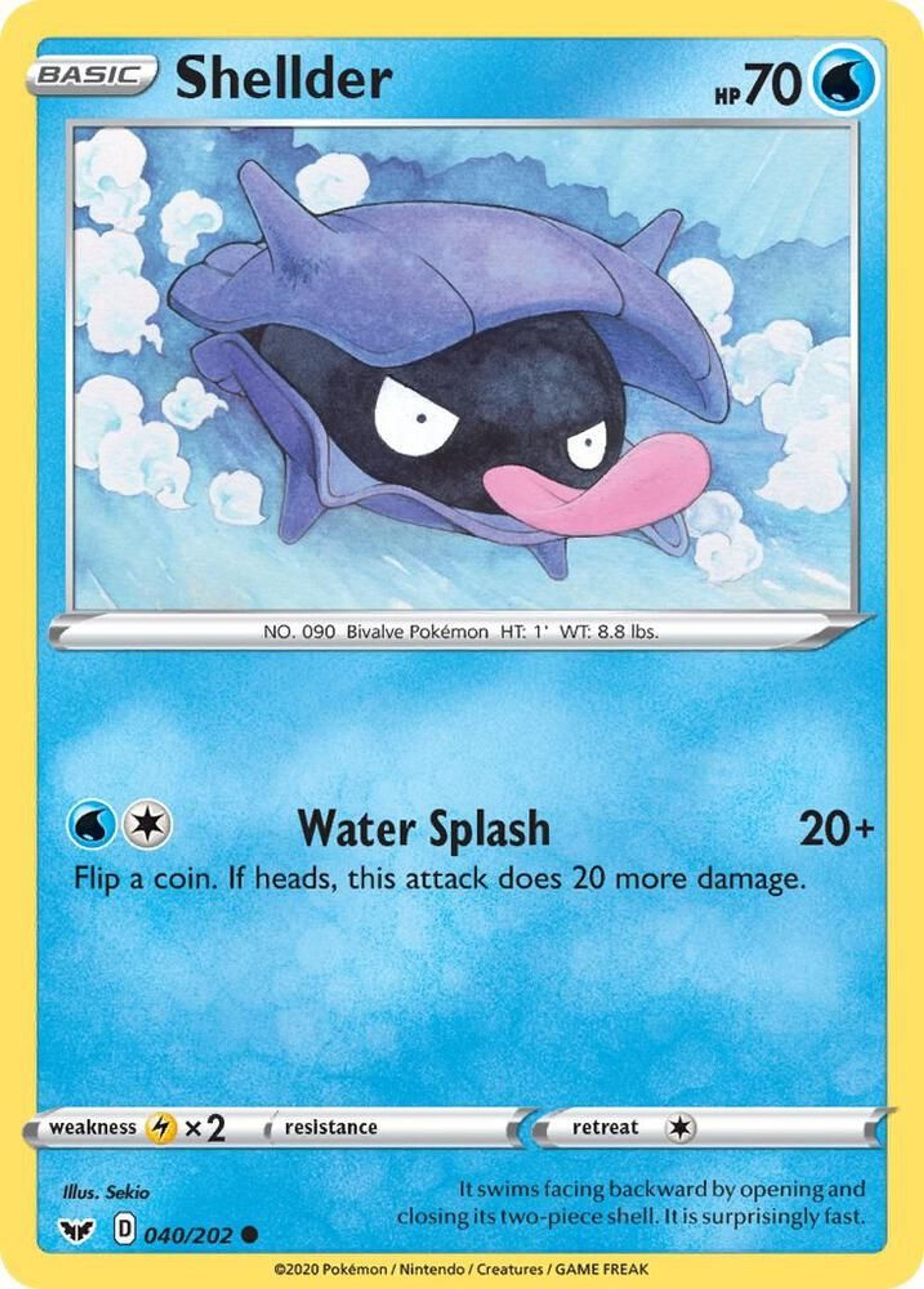 Shellder — SWSH01: Sword & Shield Base Set — Pokemon