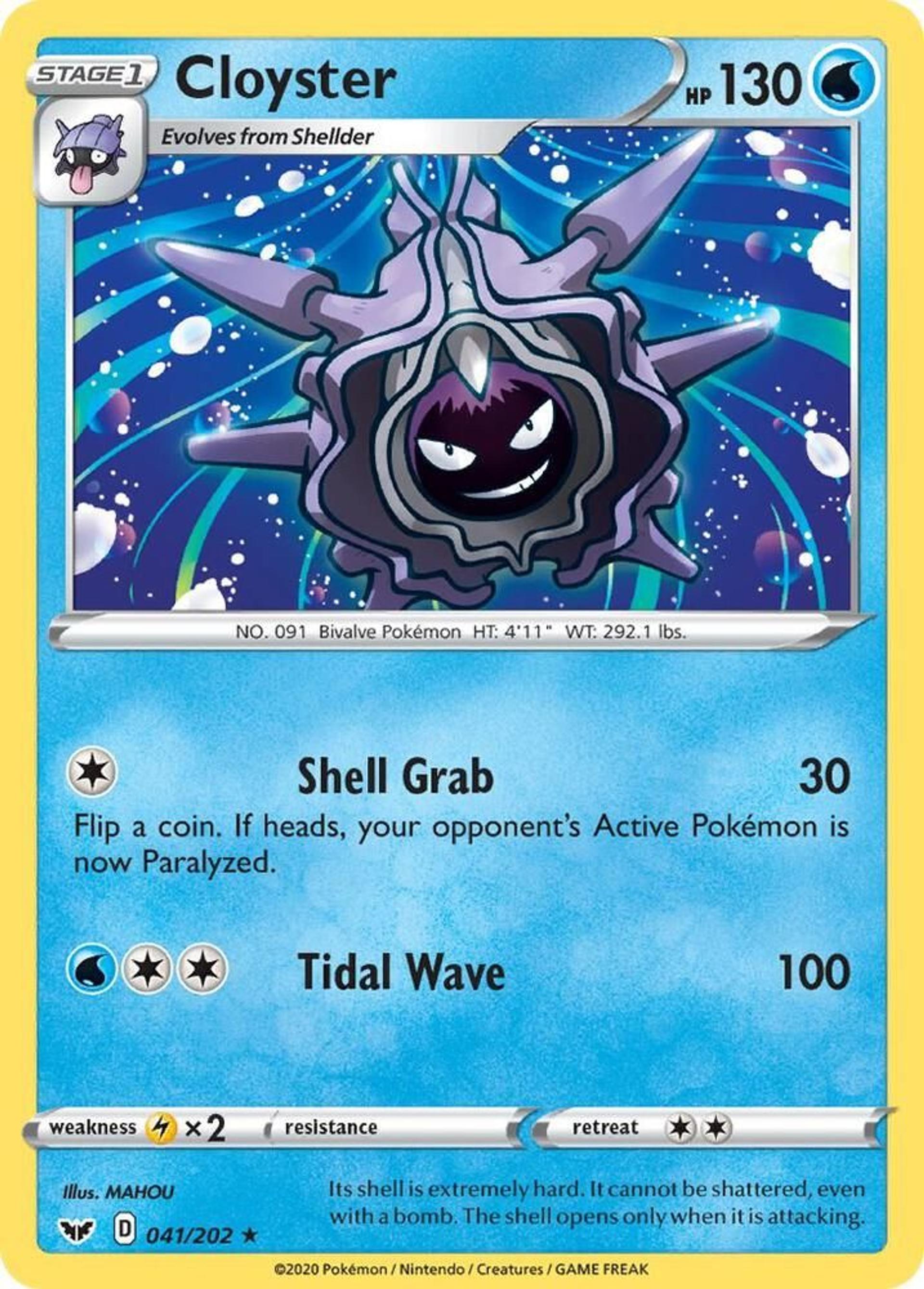 Cloyster — SWSH01: Sword & Shield Base Set — Pokemon