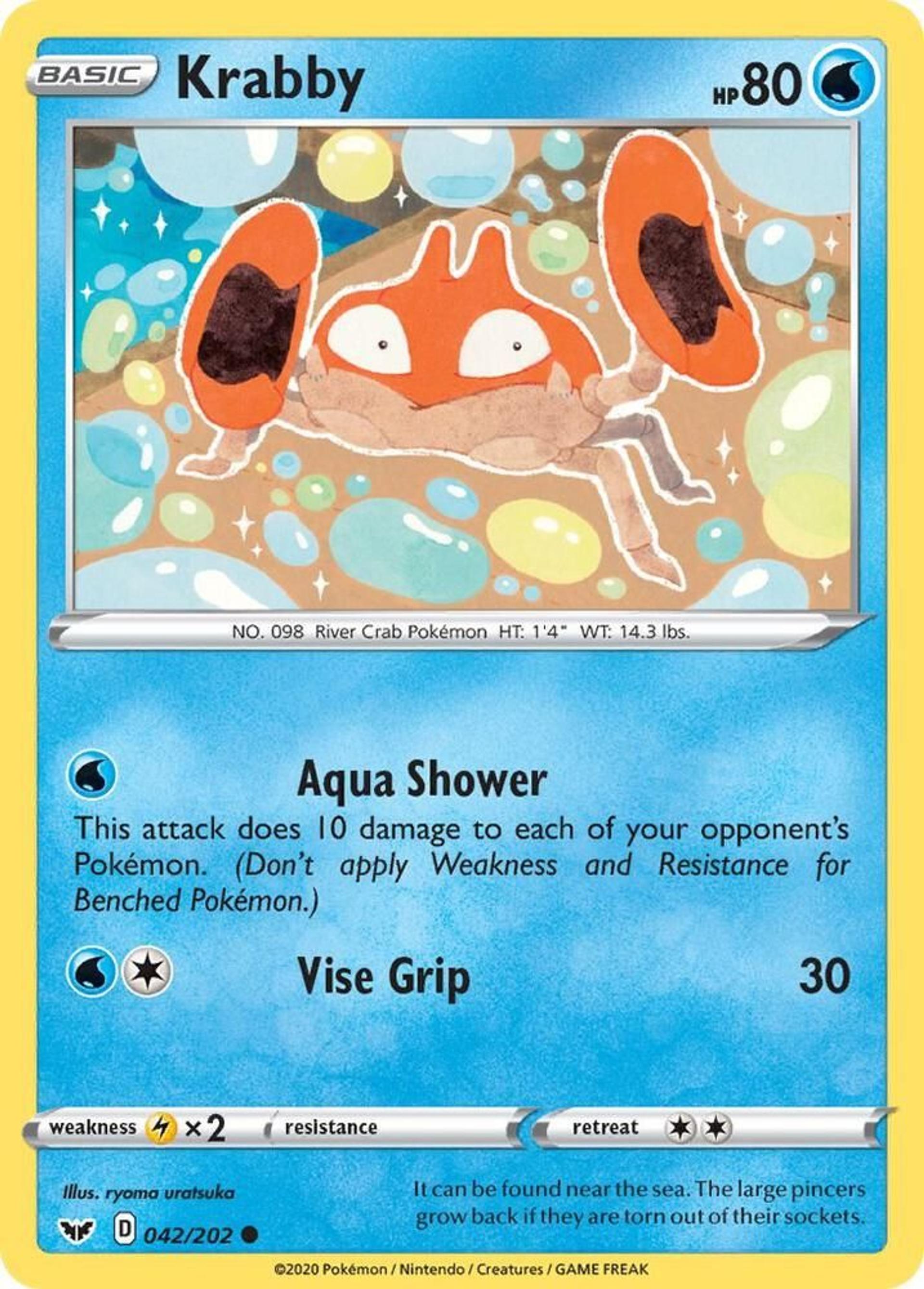 Krabby — SWSH01: Sword & Shield Base Set — Pokemon