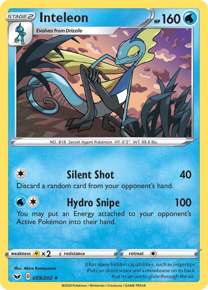 Inteleon — SWSH01: Sword & Shield Base Set — Pokemon
