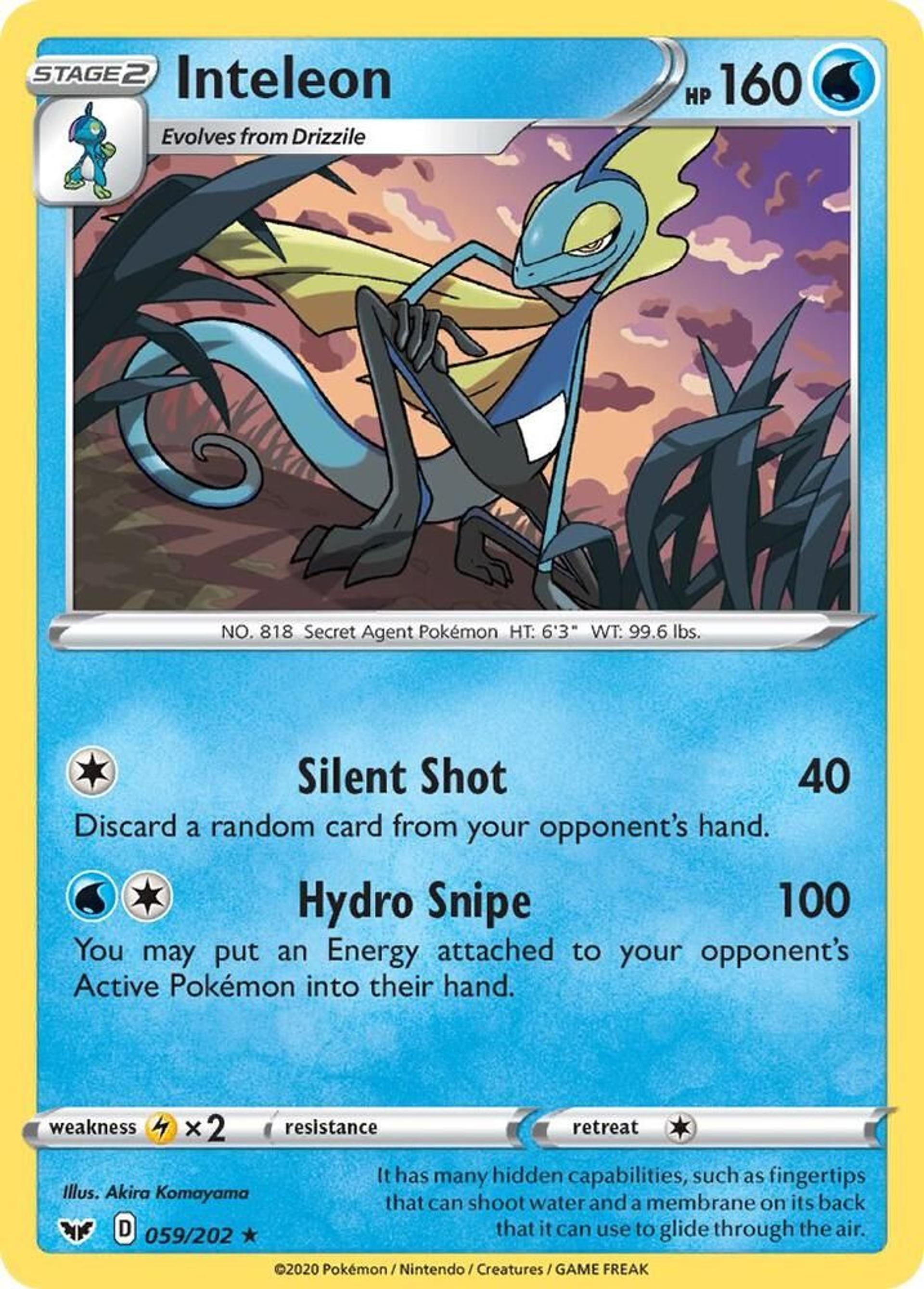 Inteleon — SWSH01: Sword & Shield Base Set — Pokemon